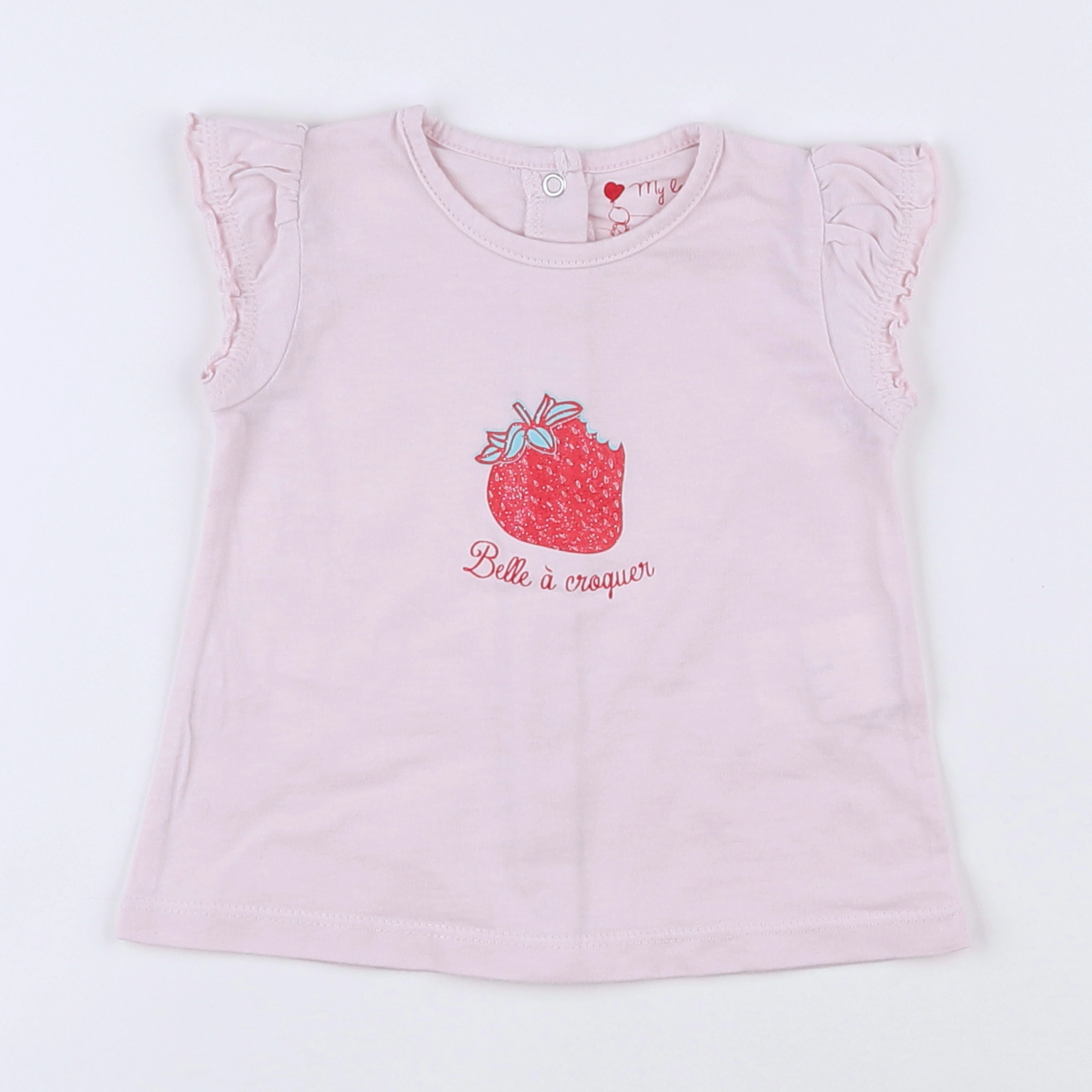 Tape à l'oeil - tee-shirt rose - 6 mois
