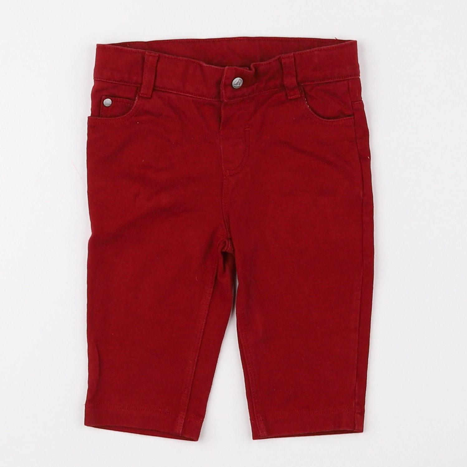 Petit Bateau - pantalon rouge - 3 mois