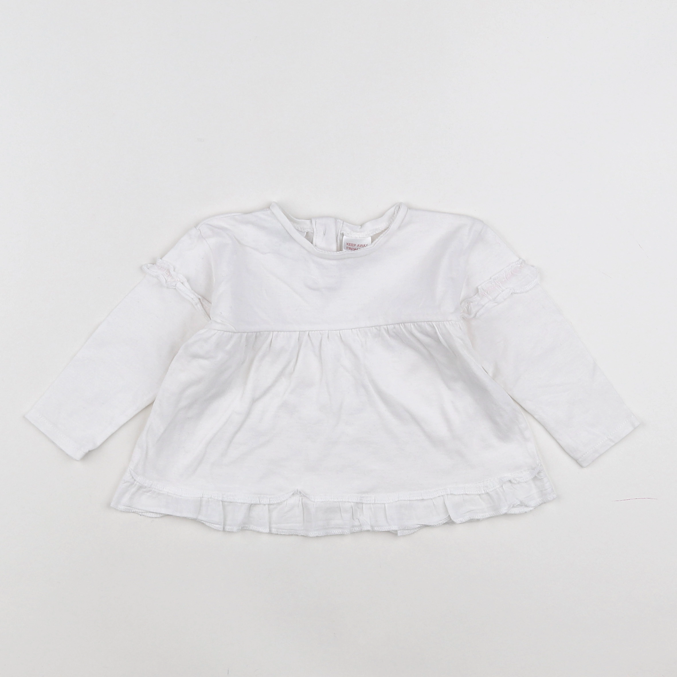 Zara - tee-shirt Blanc - 3/6 mois