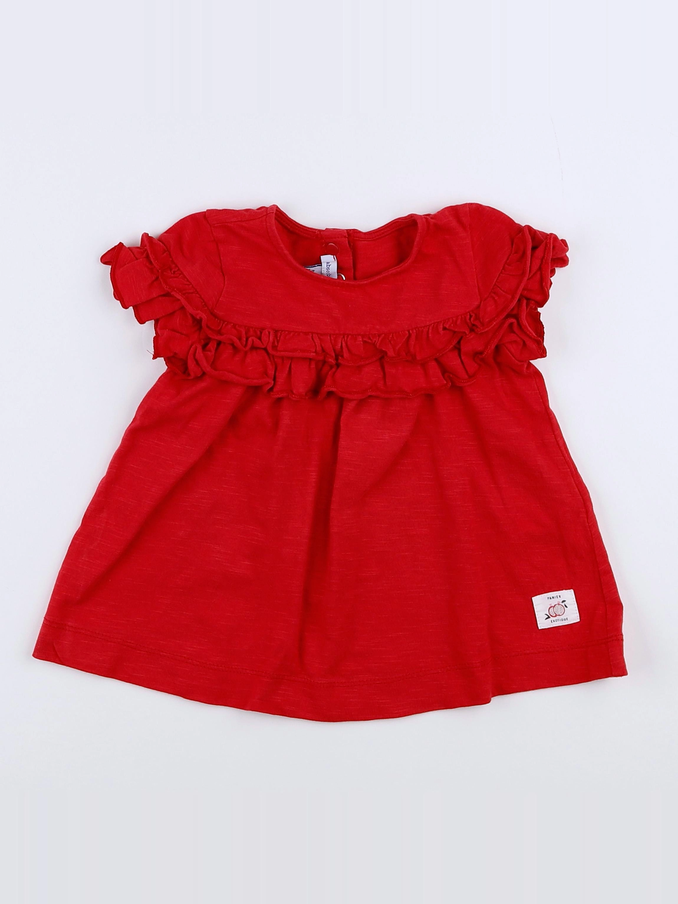 Absorba - robe rouge - 6 mois