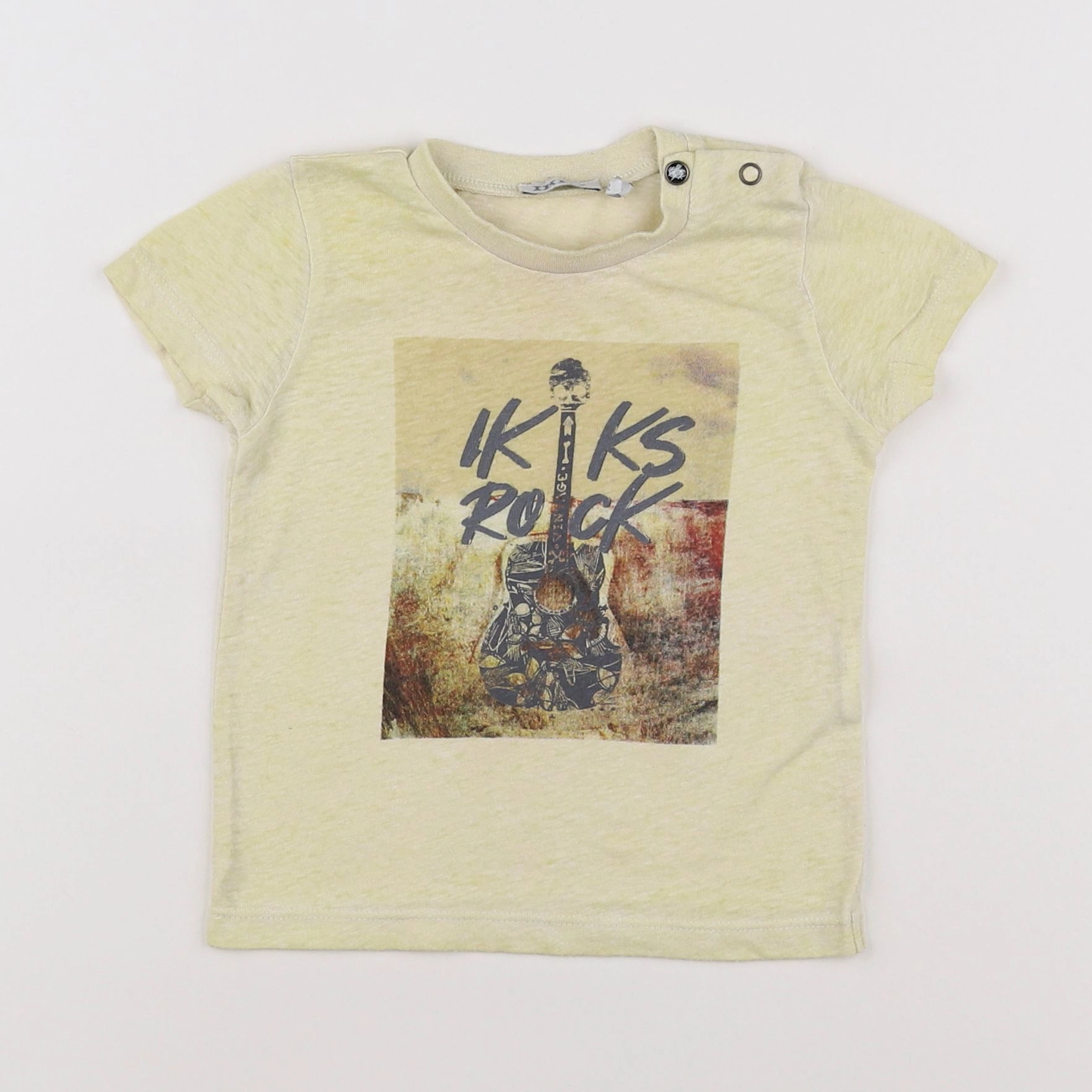 IKKS - tee-shirt jaune - 12 mois