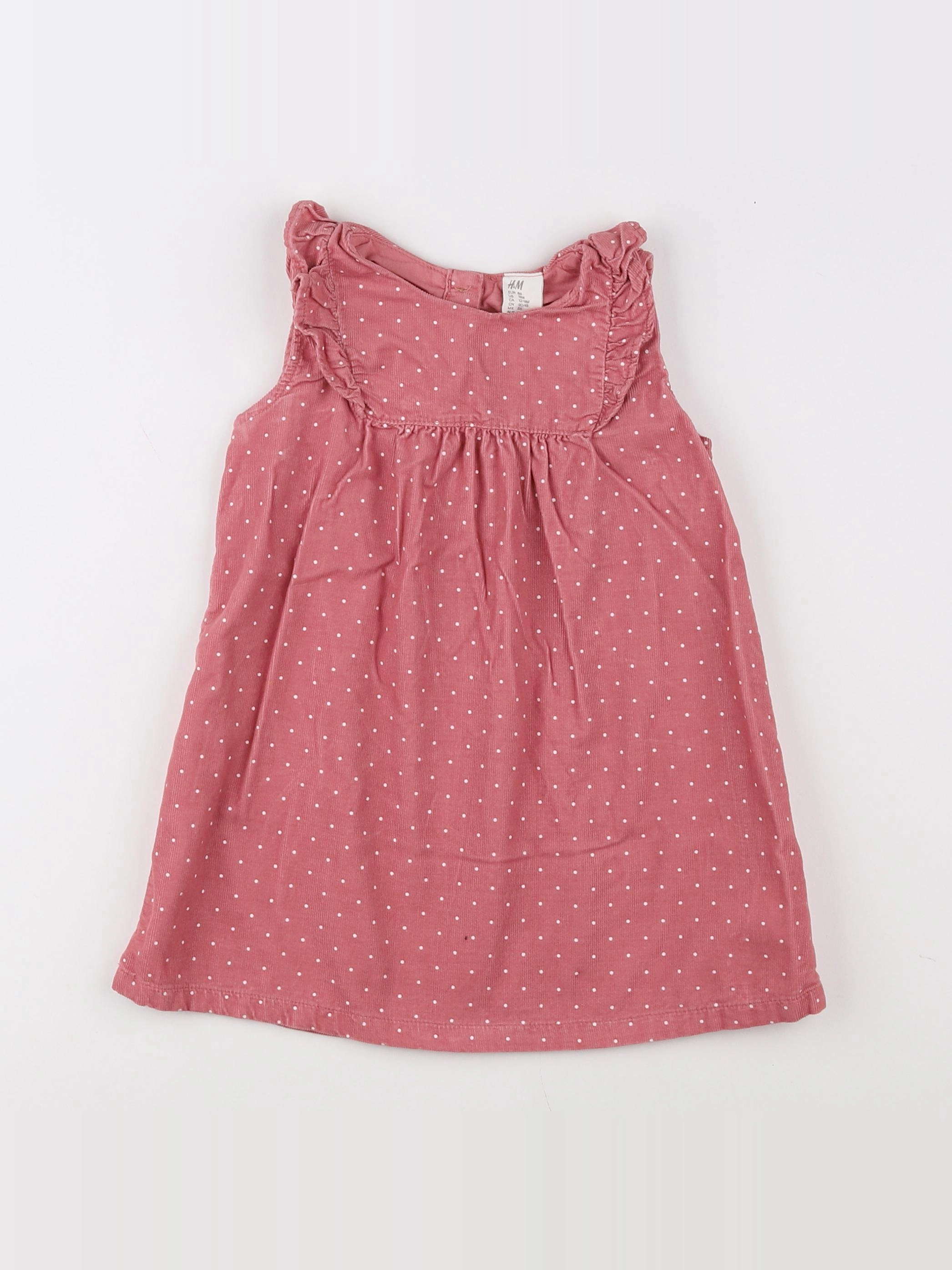 H&M - robe rose - 18 mois