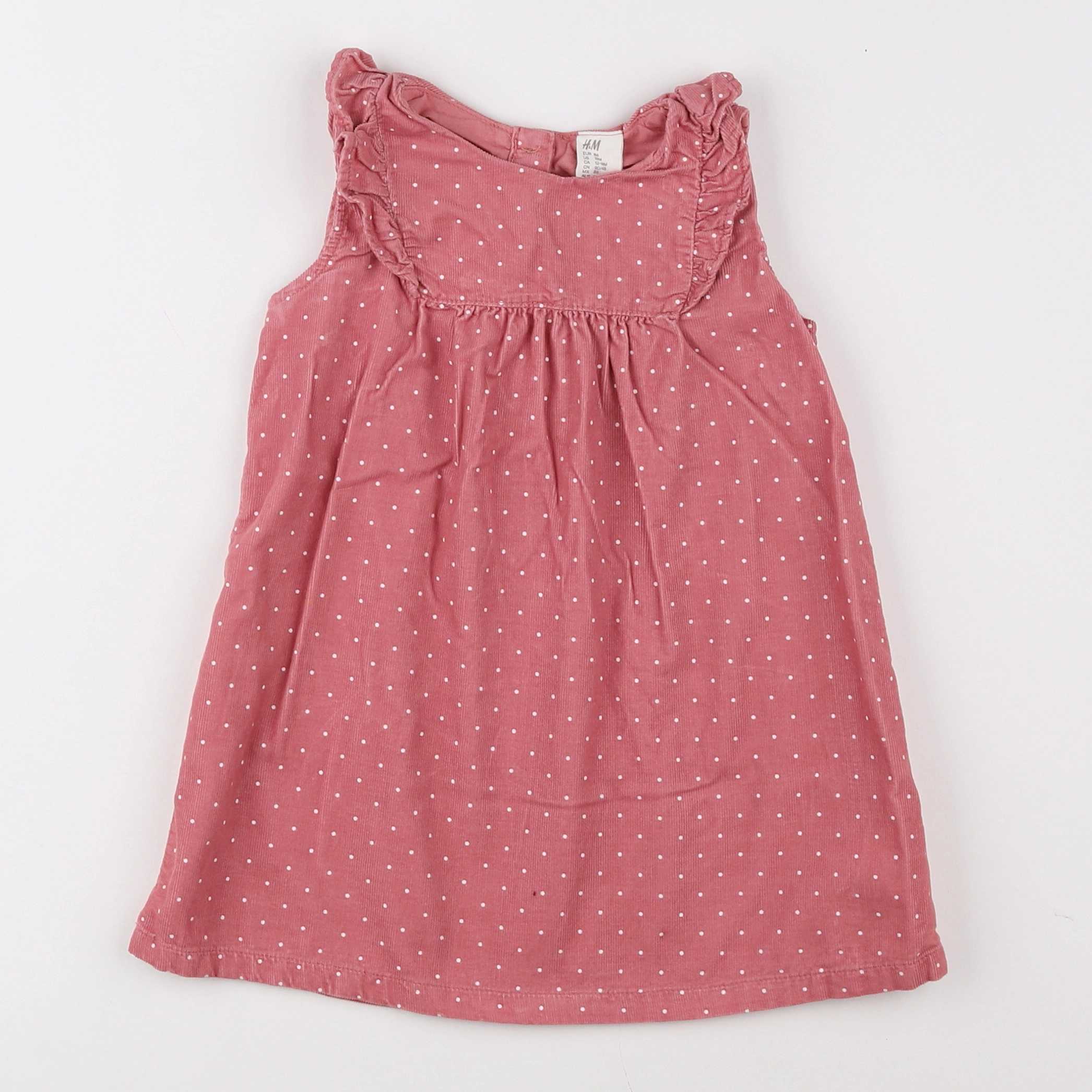 H&M - robe rose - 18 mois