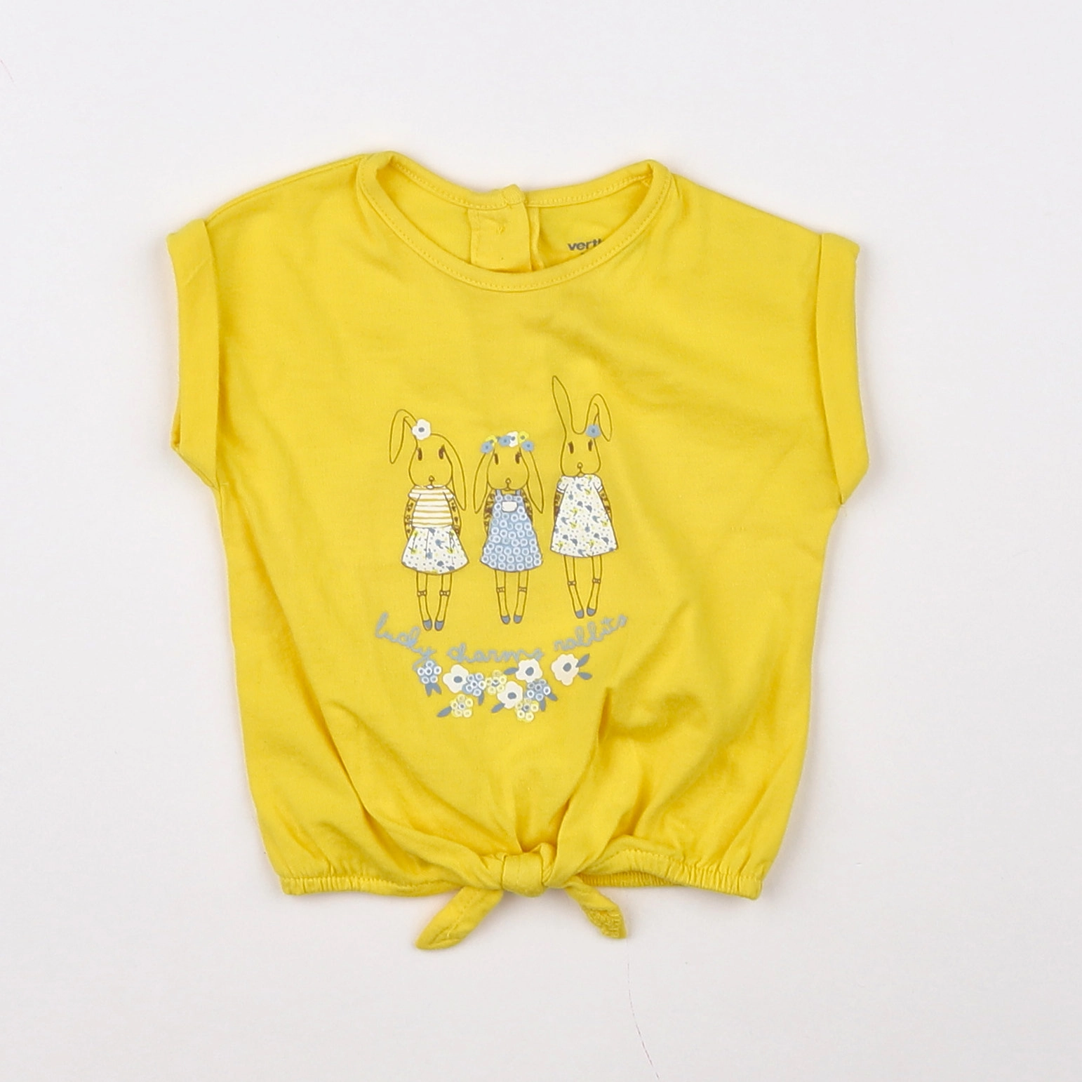 Vertbaudet - tee-shirt jaune - 3 mois