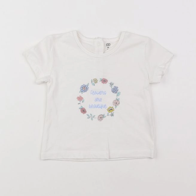 La Redoute - tee-shirt blanc - 3 mois