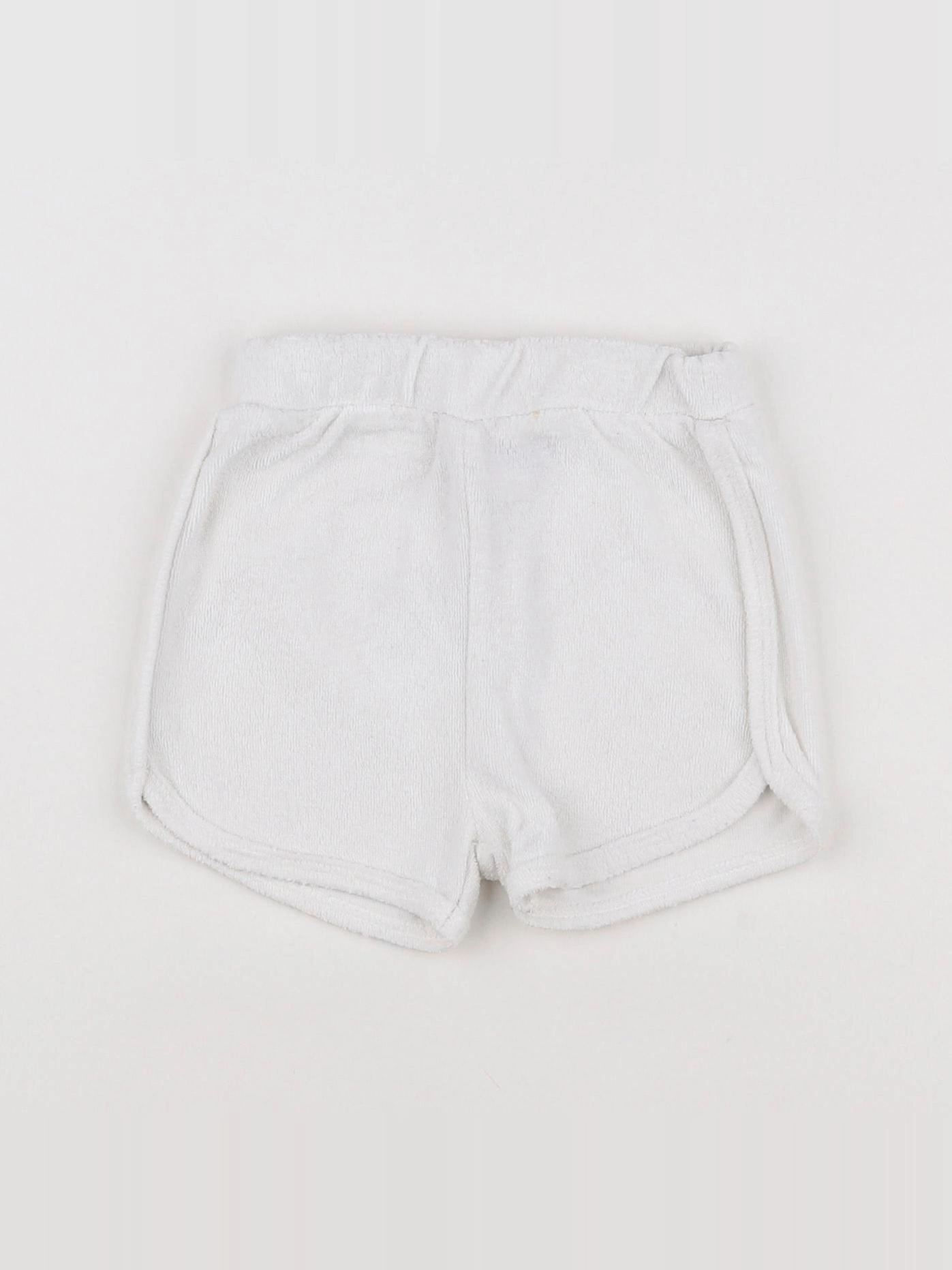 Vertbaudet - short blanc - 9 mois