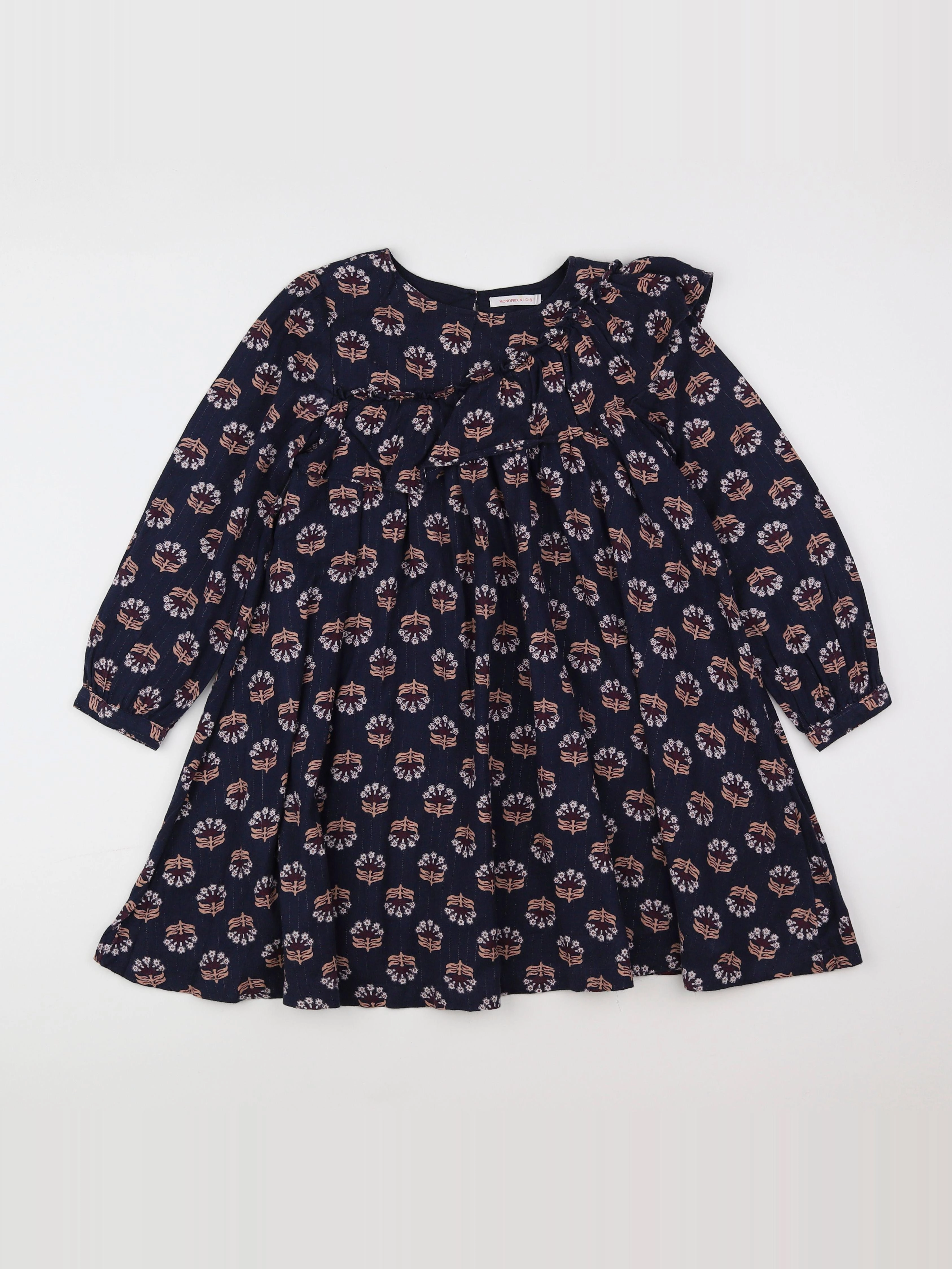Monoprix - robe bleu - 8 ans