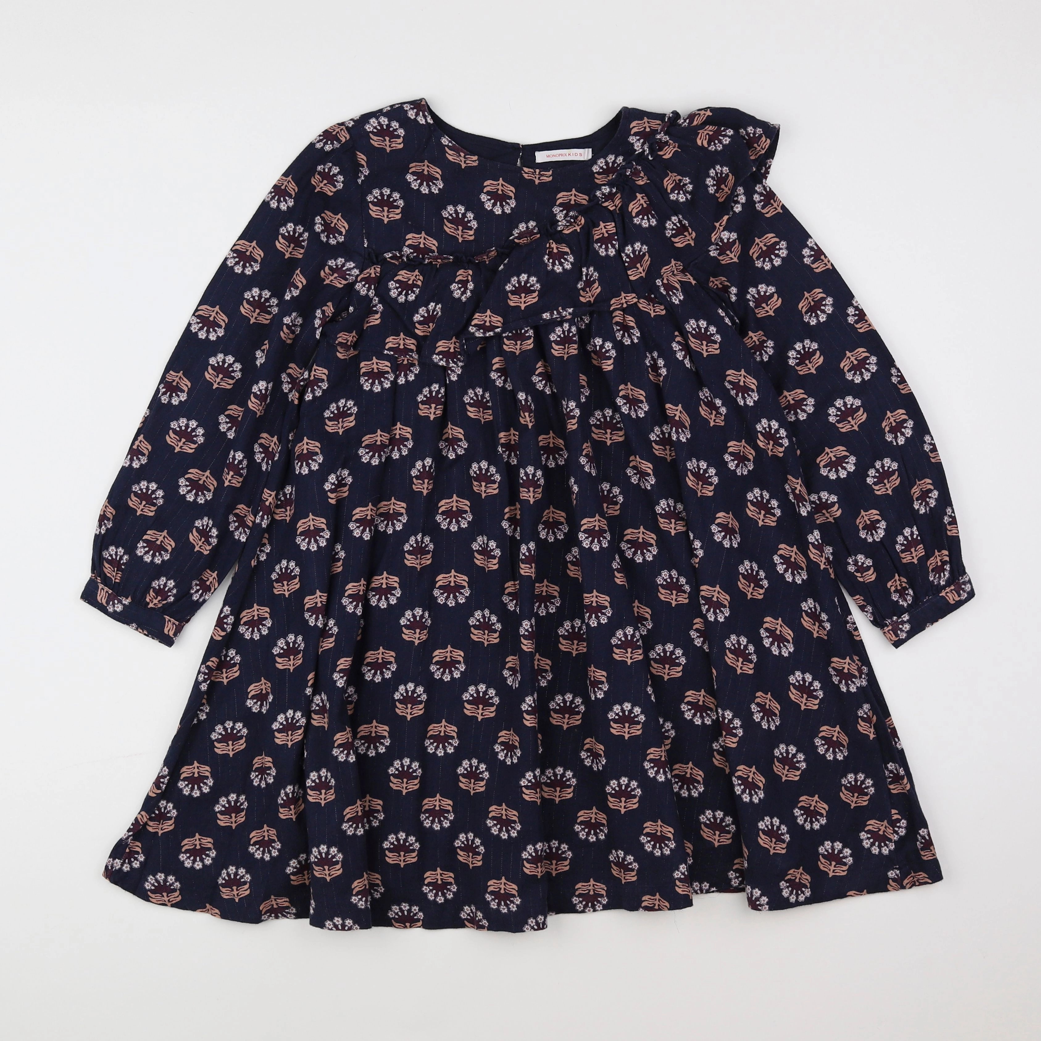 Monoprix - robe bleu - 8 ans