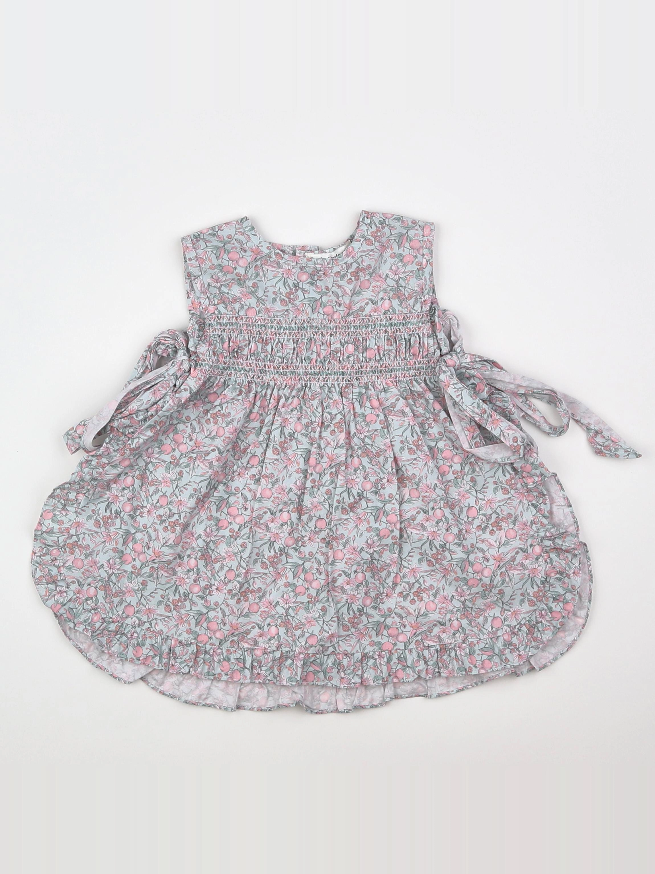 Lola Palacios - robe vert, rose, multicolore - 18 mois
