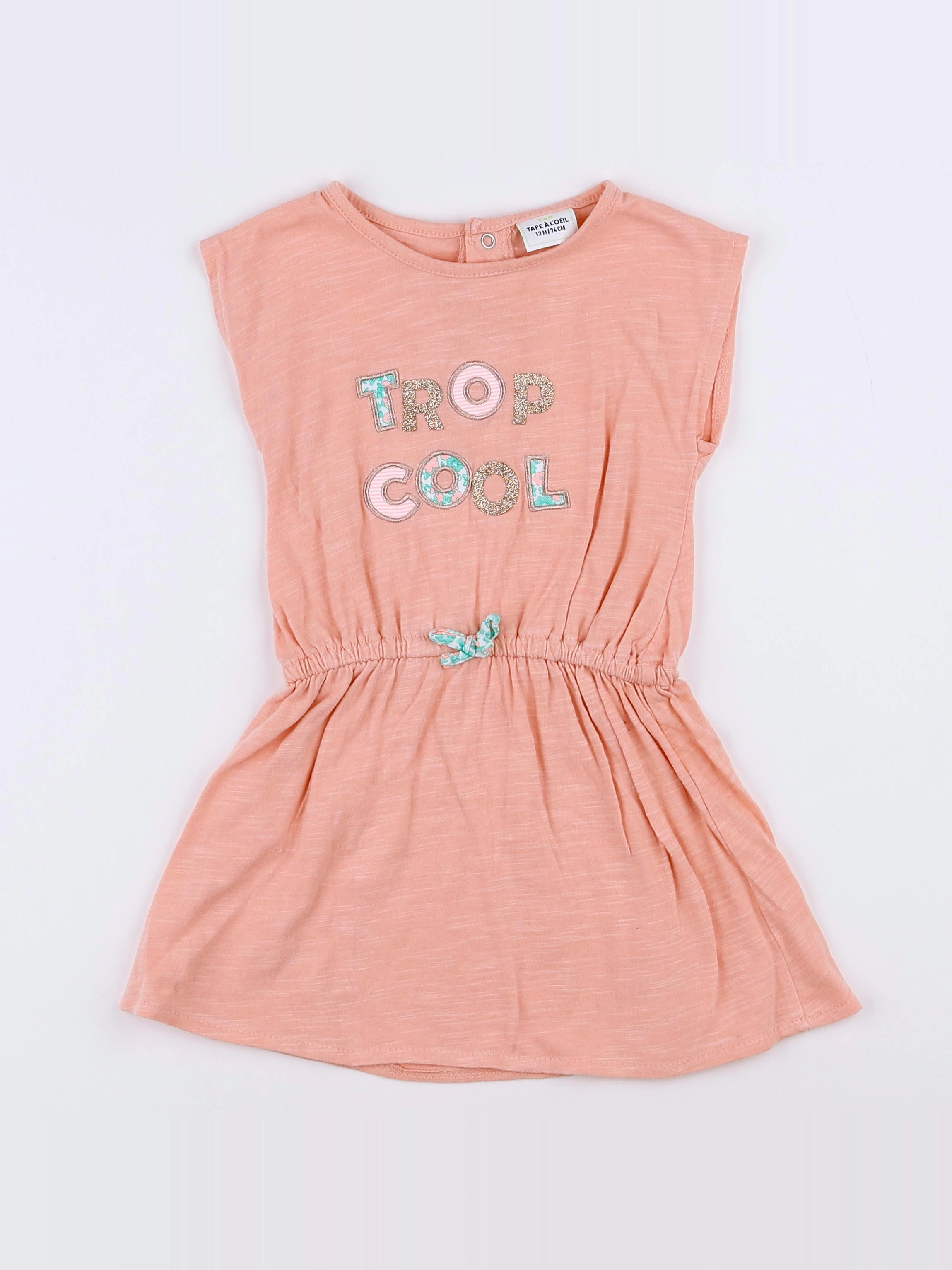 Tape à l'oeil - robe rose - 12 mois