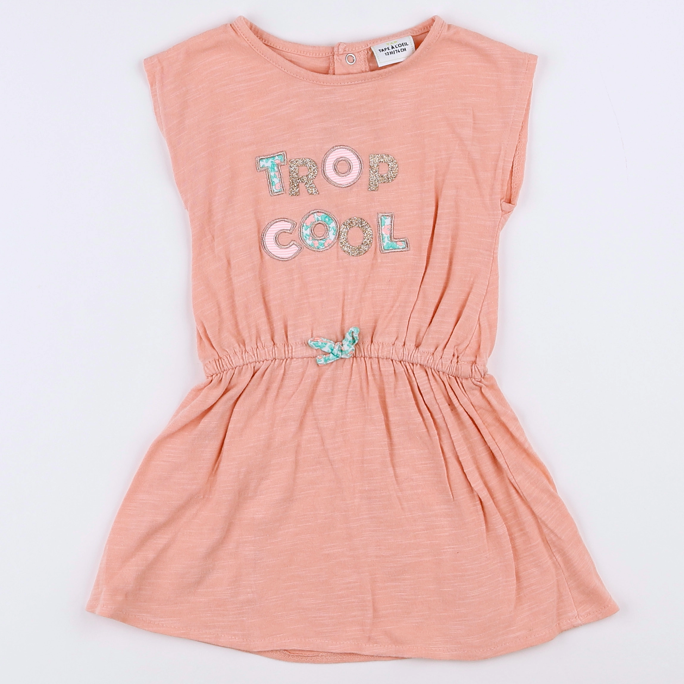 Tape à l'oeil - robe rose - 12 mois