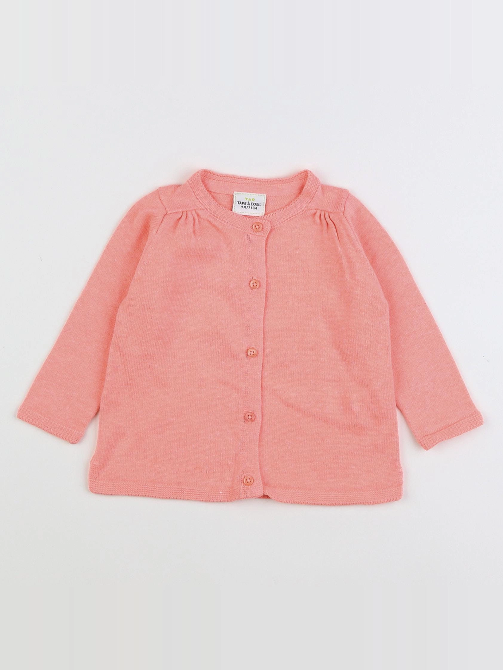Tape à l'oeil - gilet orange - 9 mois