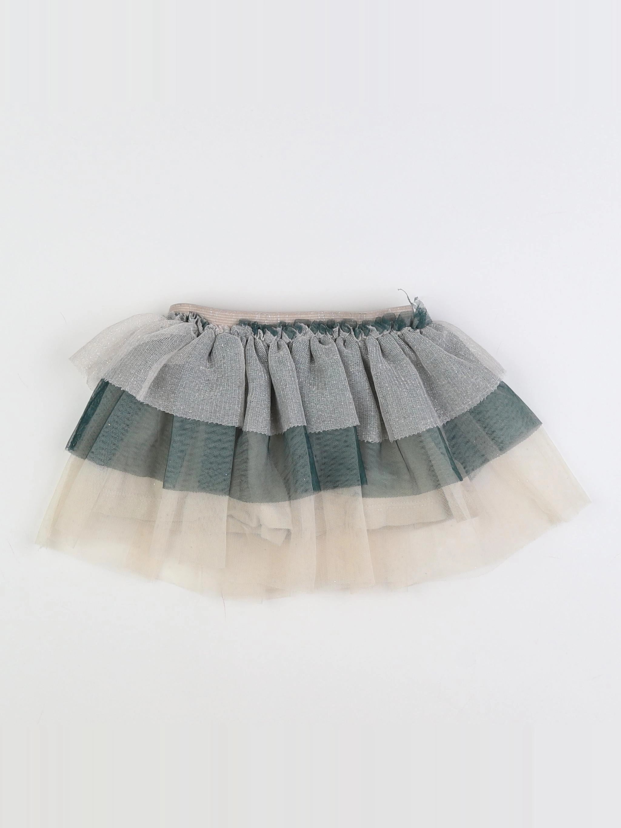 Zara - jupe blanc, bleu - 9/12 mois