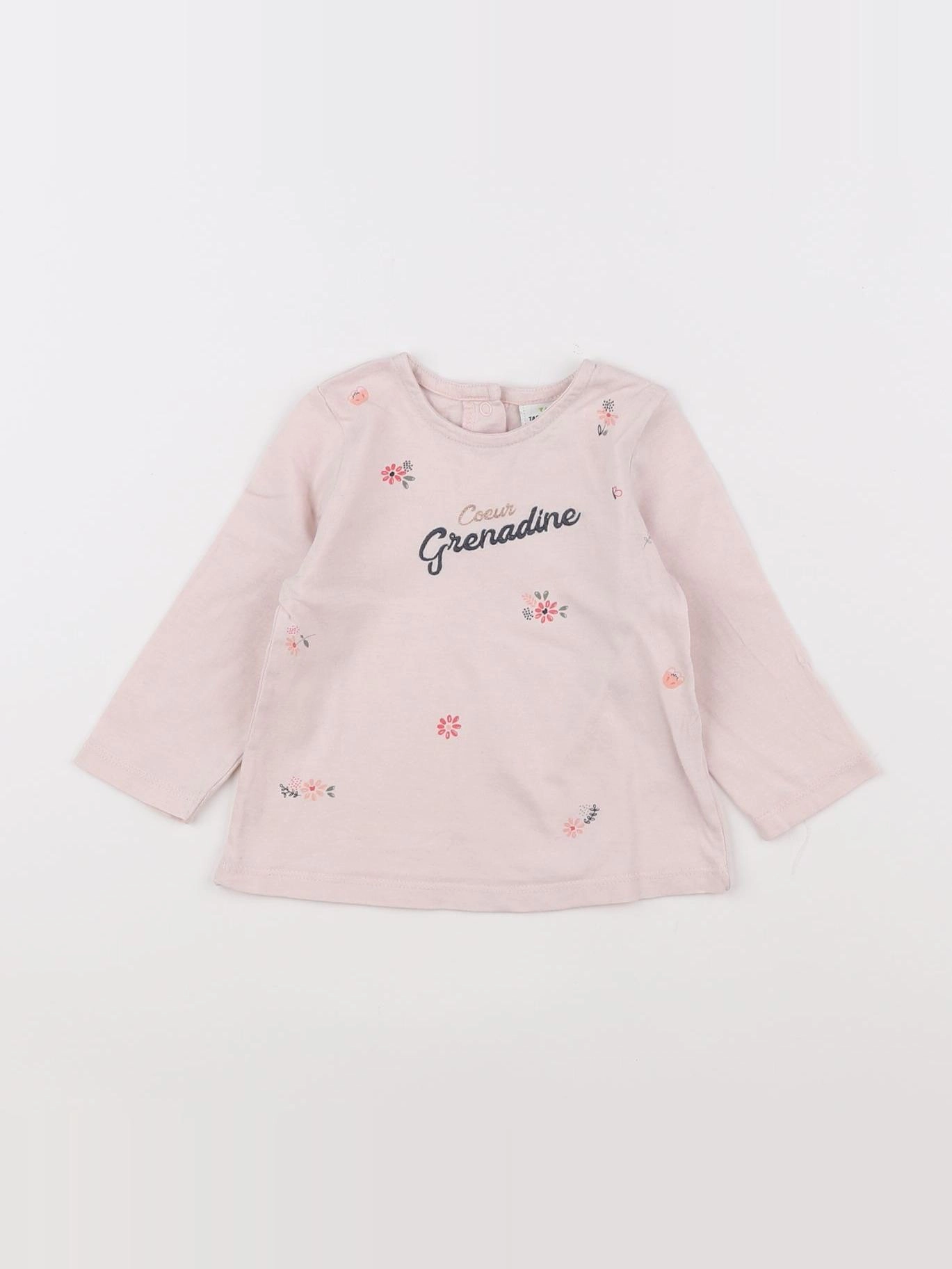 Tape à l'oeil - tee-shirt rose - 6 mois