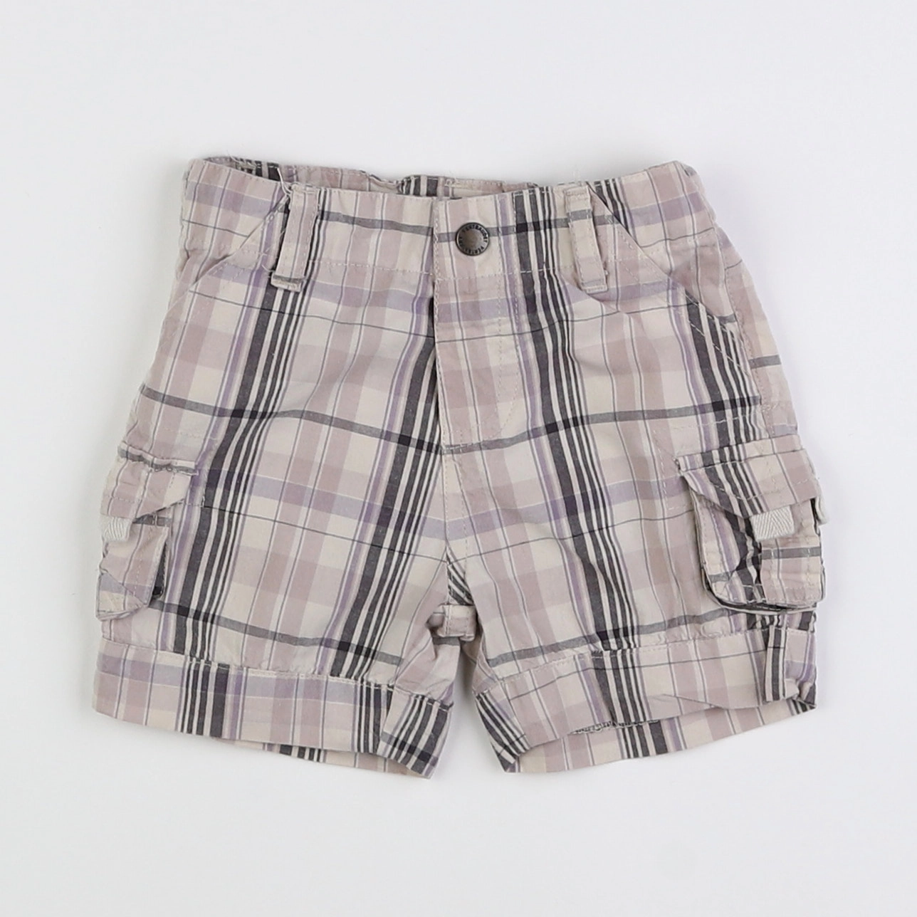 Vertbaudet - short beige - 6 mois