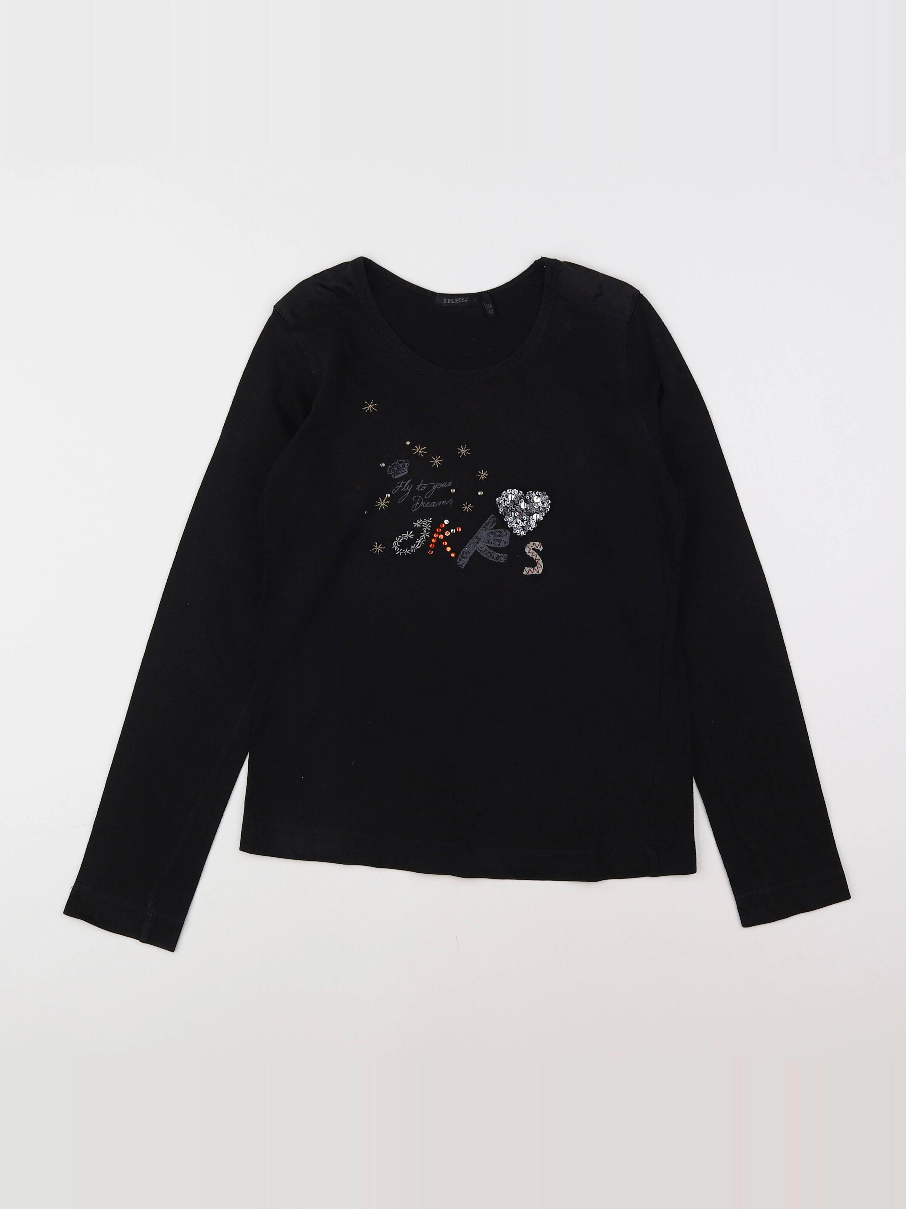 IKKS - tee-shirt noir - 10 ans
