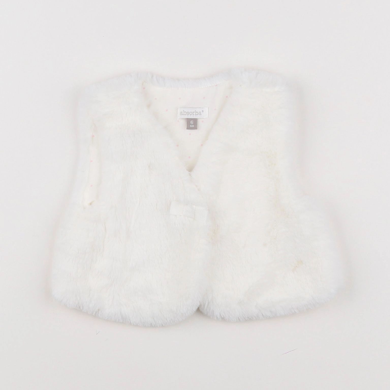 Absorba - gilet blanc - 6 mois