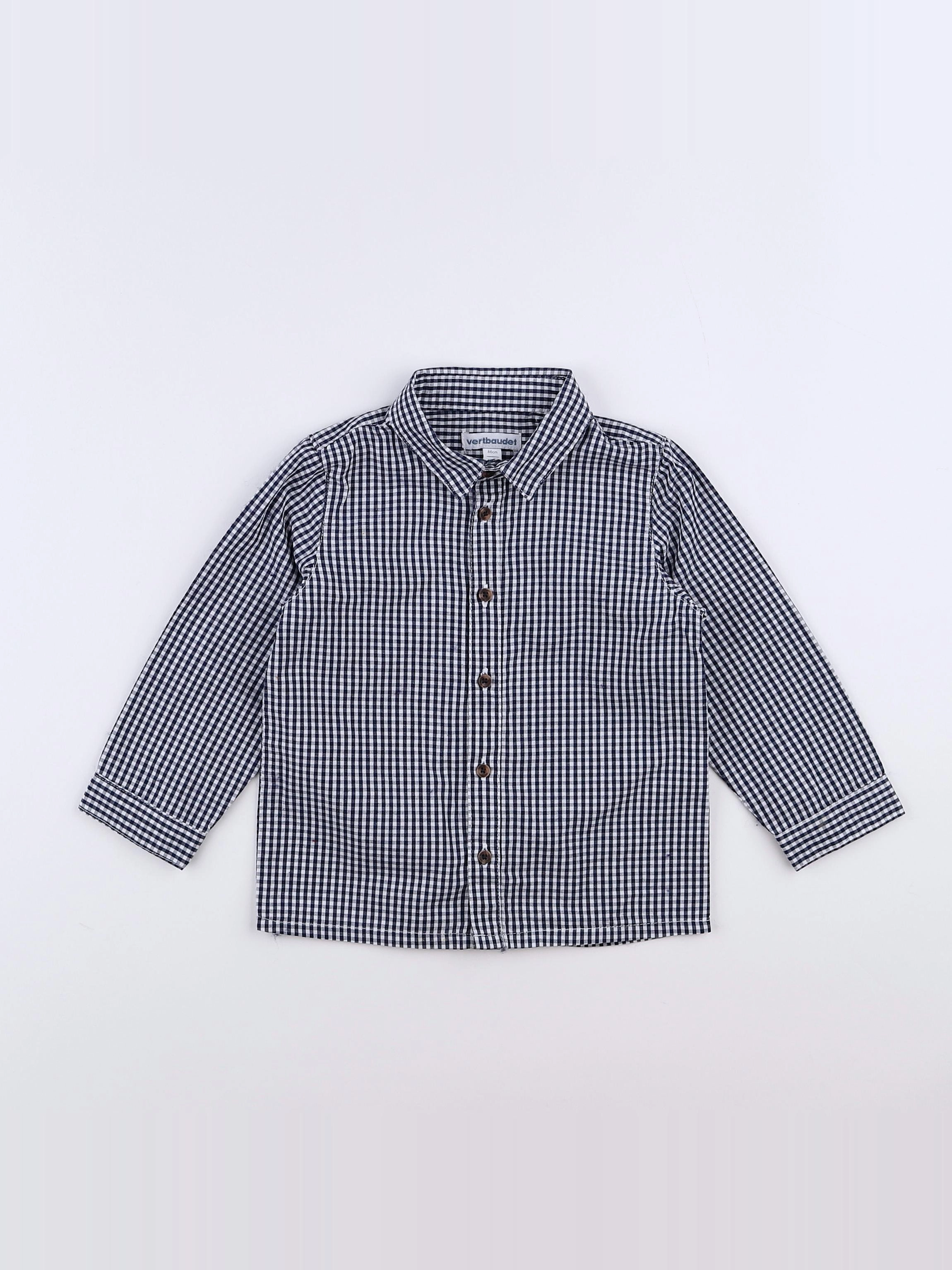 Vertbaudet - chemise bleu - 2 ans