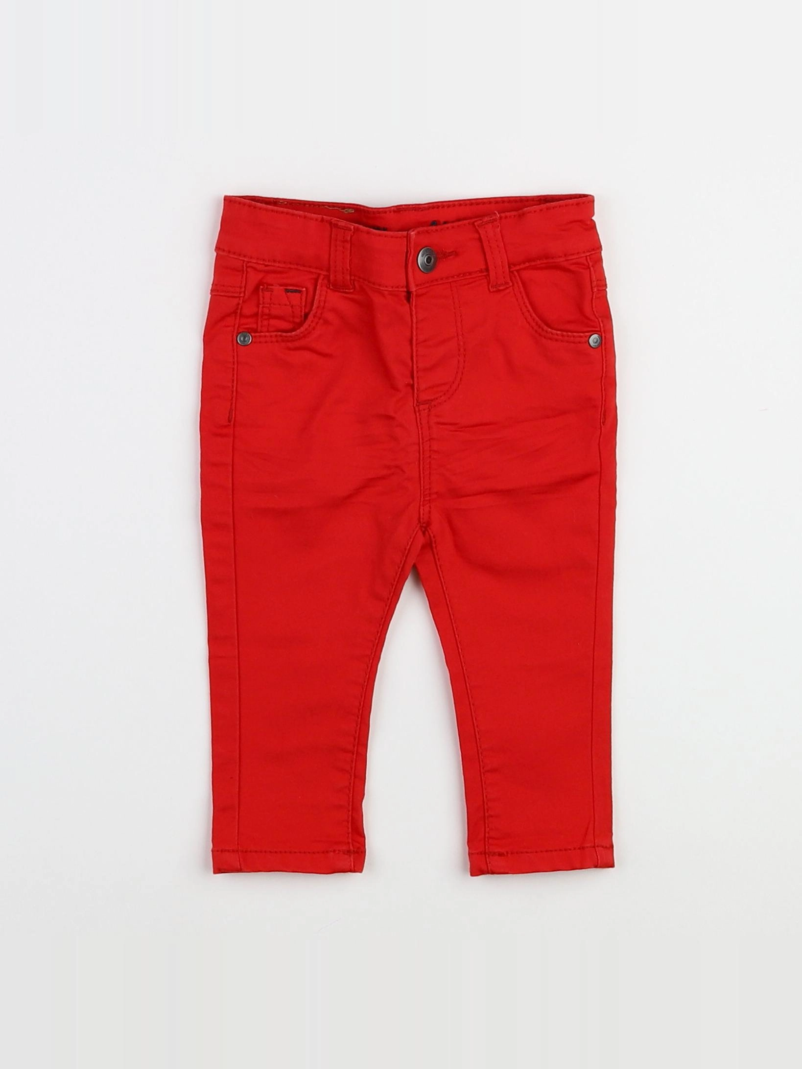 Tape à l'oeil - pantalon rouge - 9 mois