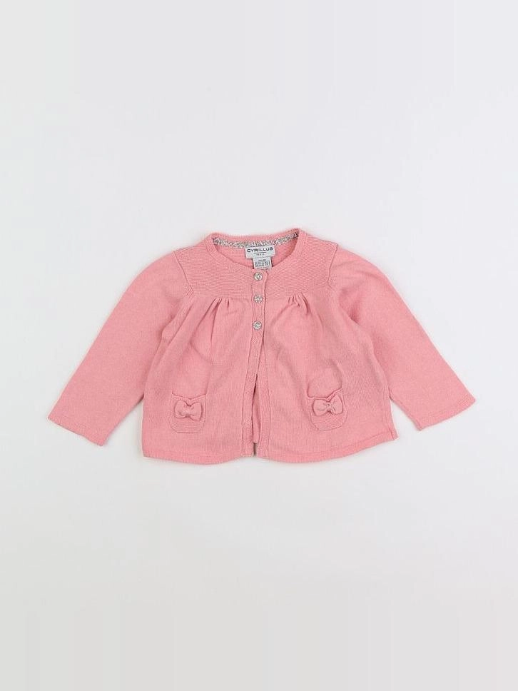 Cyrillus - gilet rose - 3 mois