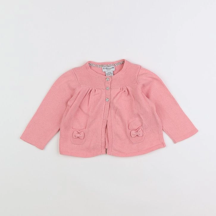 Cyrillus - gilet rose - 3 mois