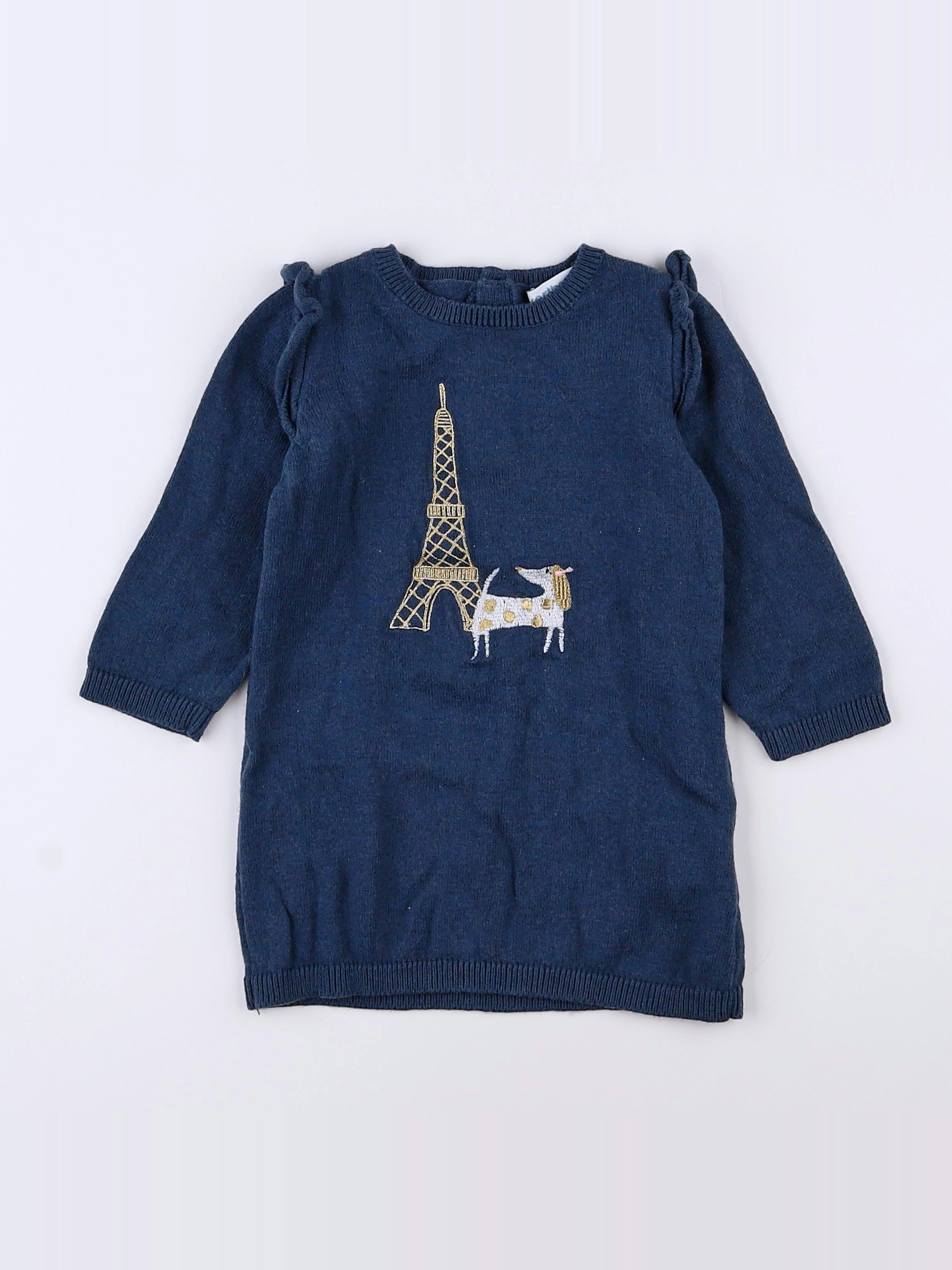 Vertbaudet - robe bleu - 18 mois