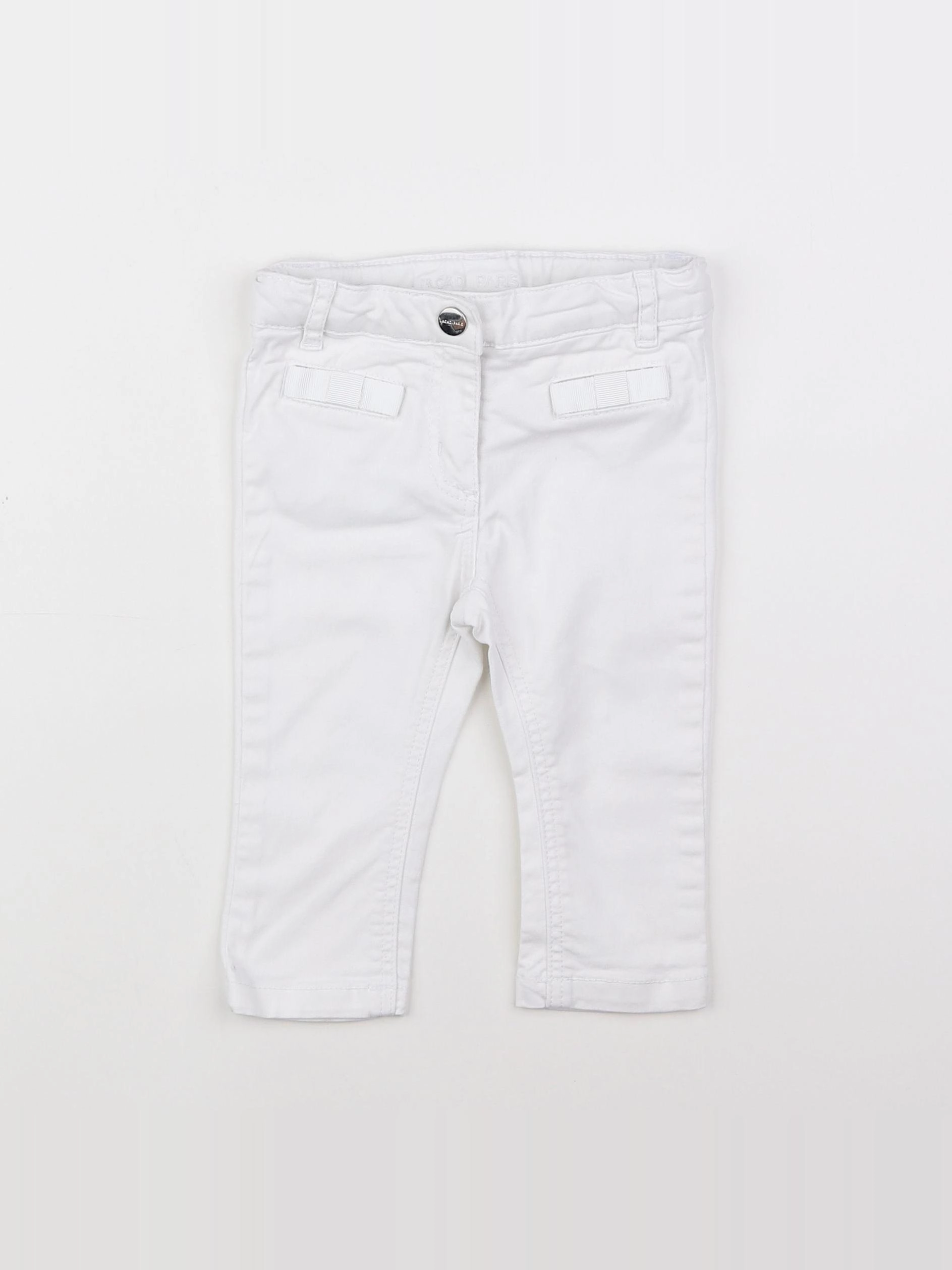 Jacadi - pantalon blanc - 12 mois