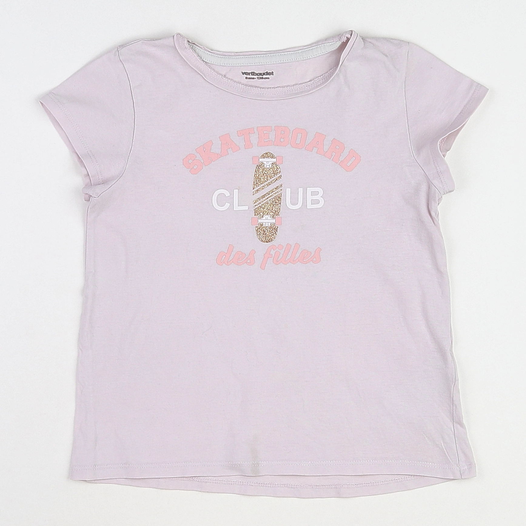 Vertbaudet - tee-shirt rose - 8 ans