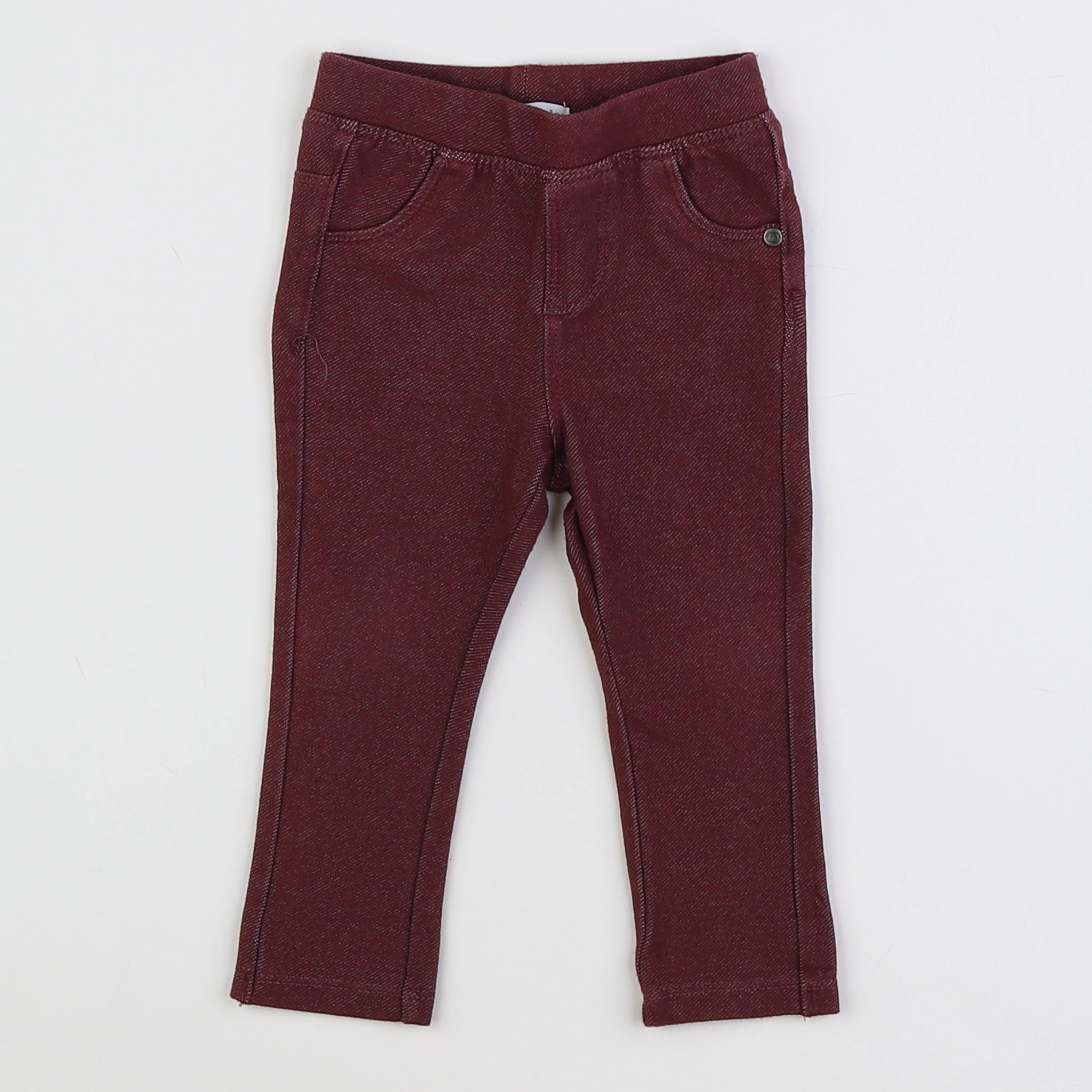 Vertbaudet - jegging rouge - 9 mois