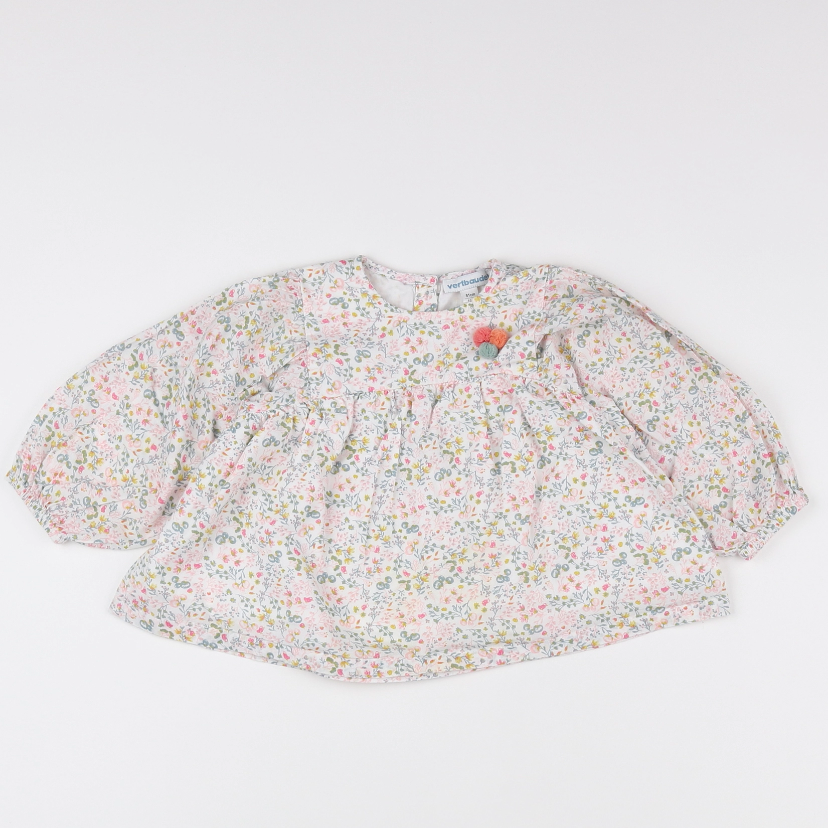 Vertbaudet - blouse multicolore - 18 mois