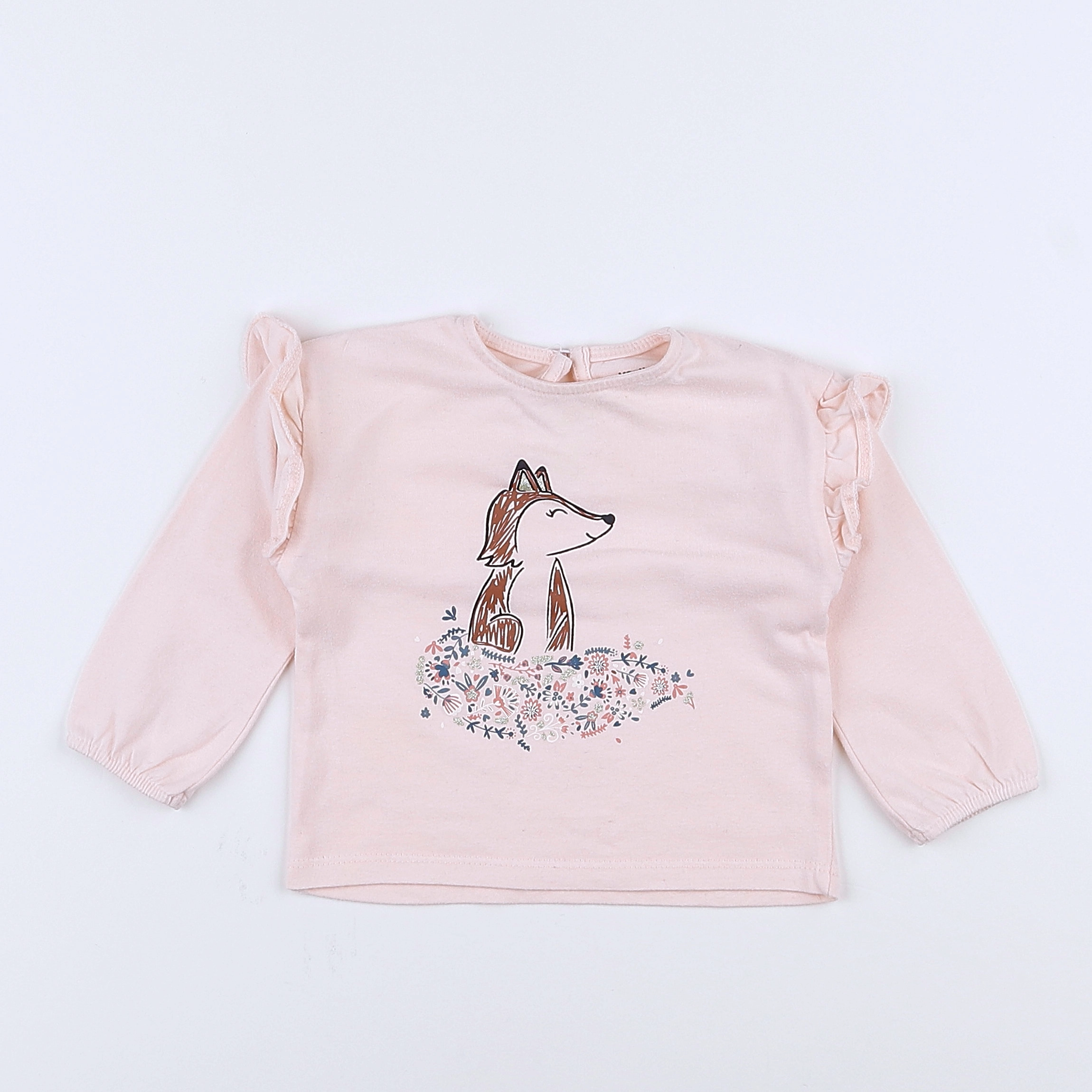 Vertbaudet - tee-shirt rose - 9 mois