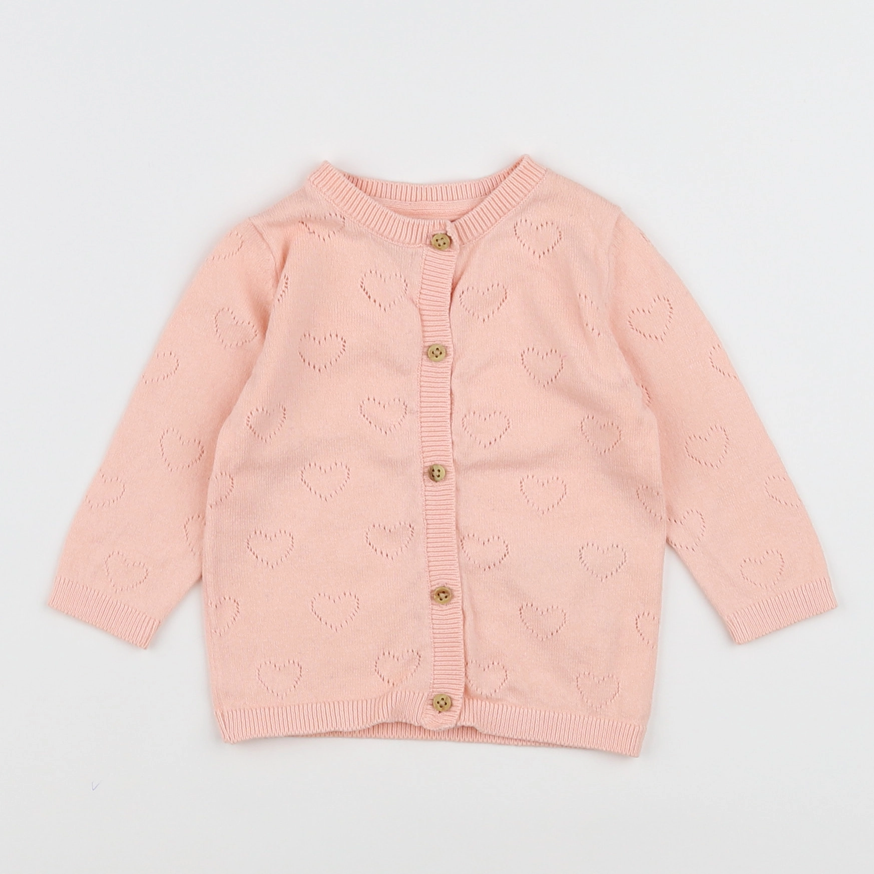 Vertbaudet - gilet rose - 6 mois