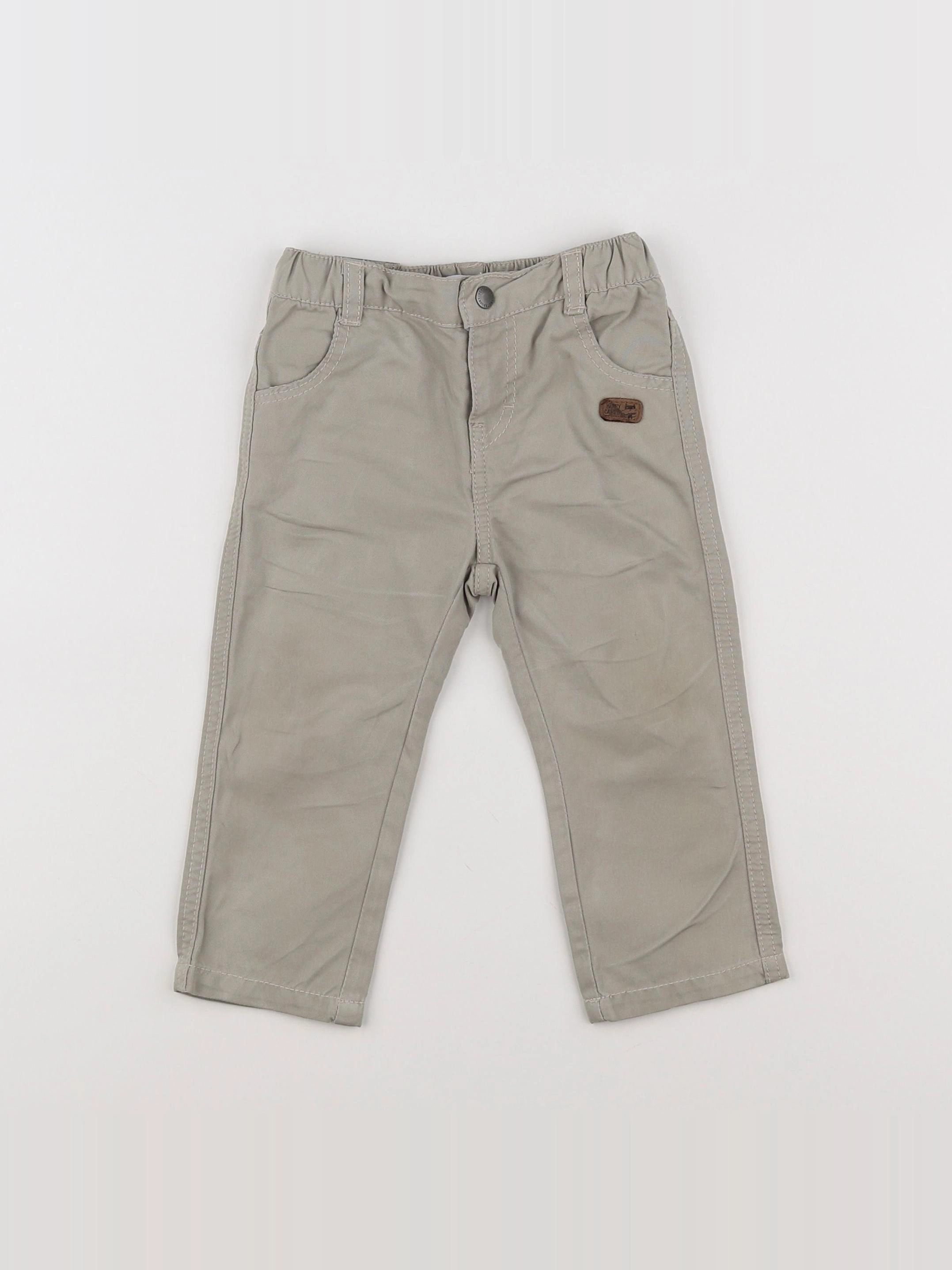 Vertbaudet - pantalon gris - 18 mois