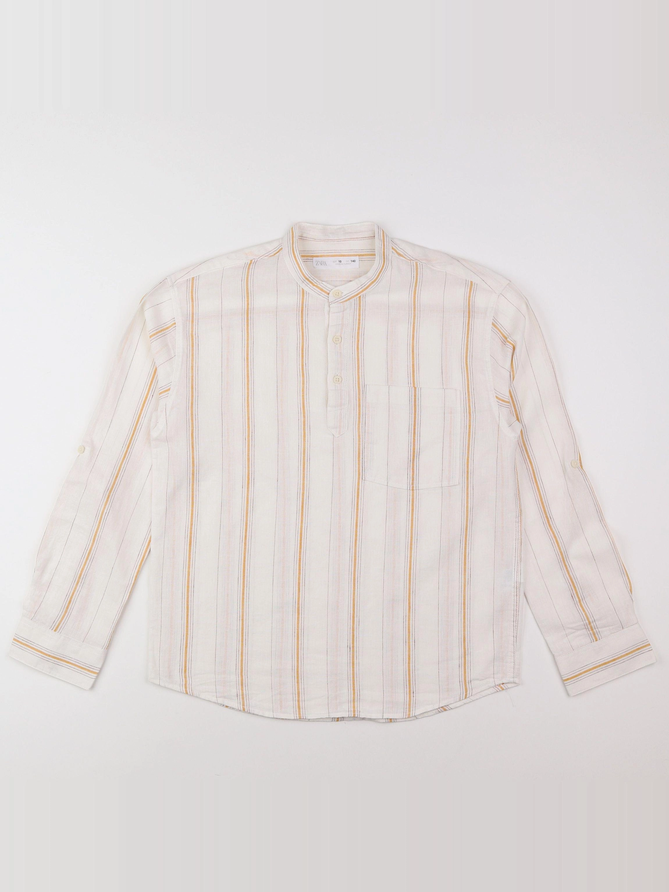 Zara - chemise beige, multicolore - 10 ans