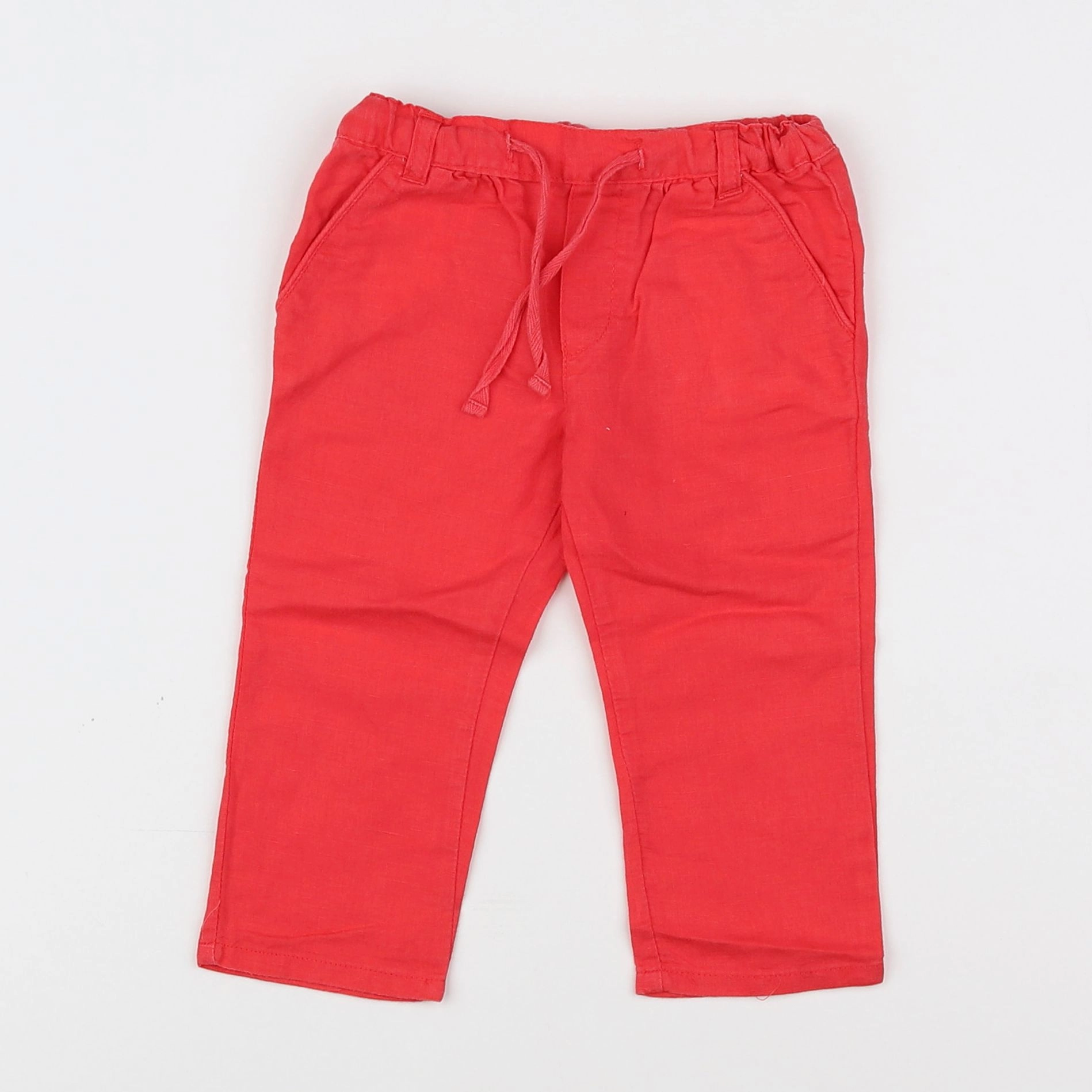 Boutchou - pantalon rouge - 9 mois