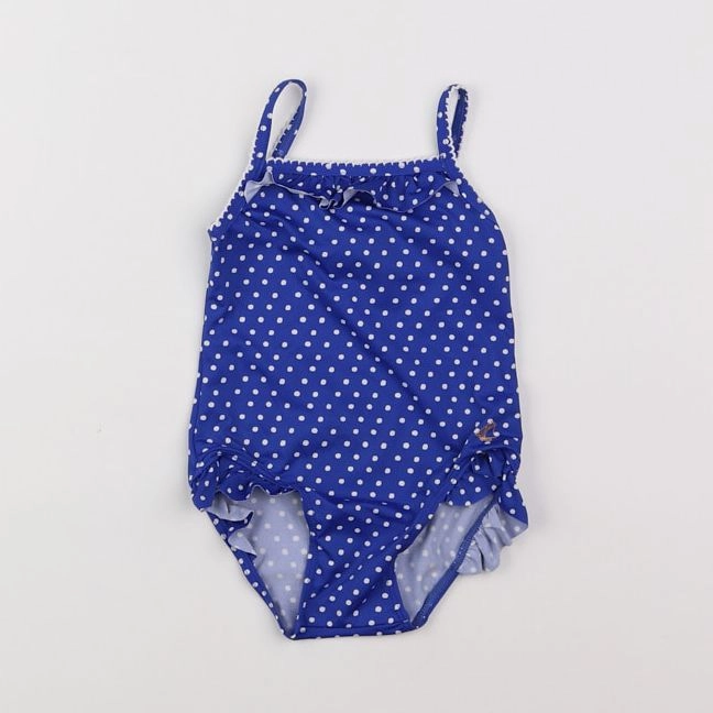 Petit Bateau - maillot de bain bleu, blanc - 12 mois