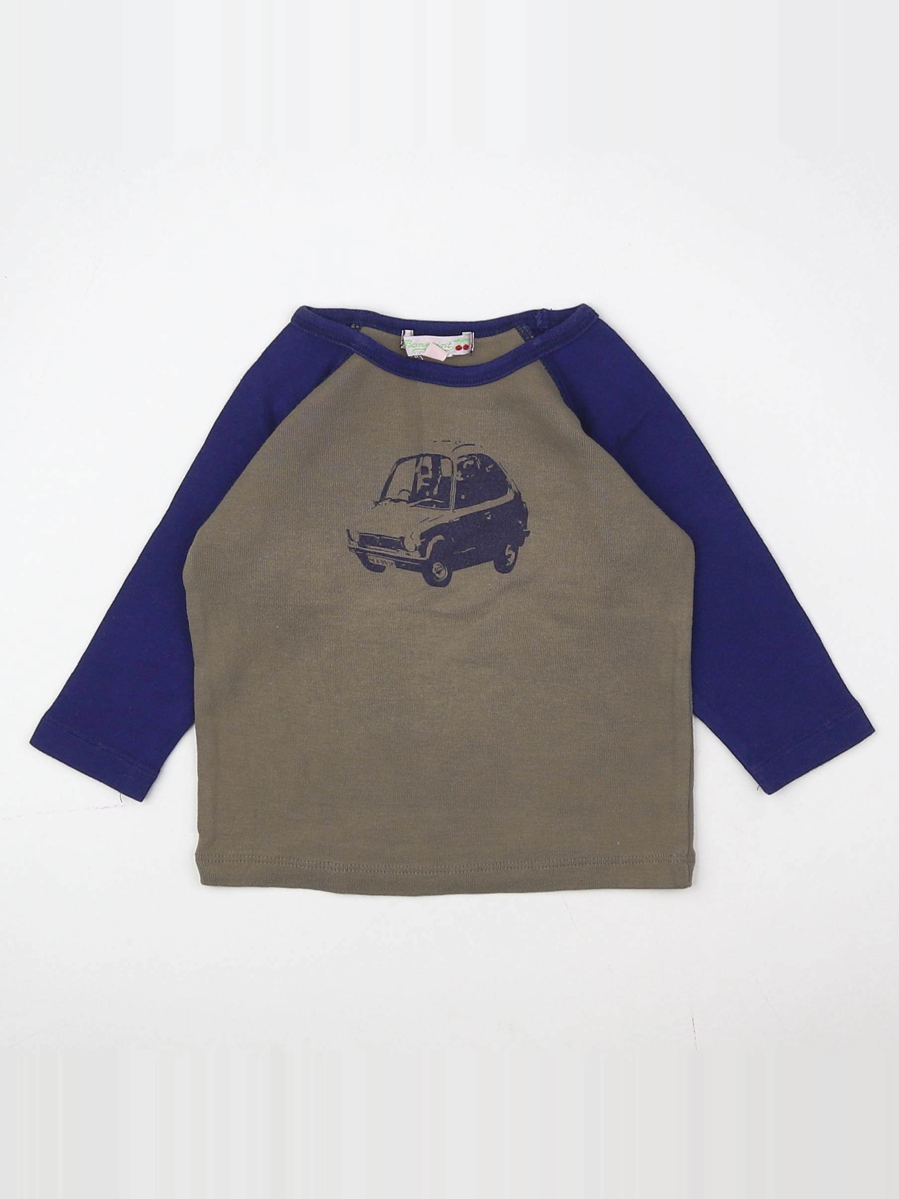 Bonpoint - tee-shirt vert, multicolore - 6 mois
