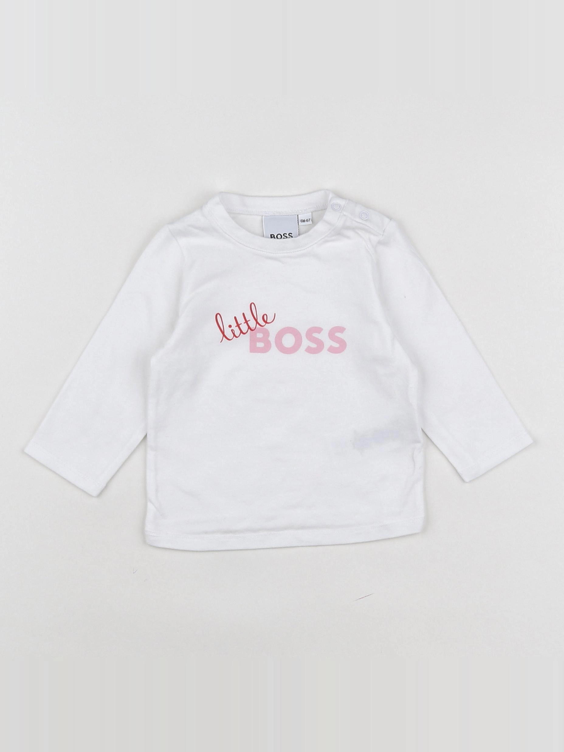 Hugo Boss - tee-shirt blanc - 6 mois