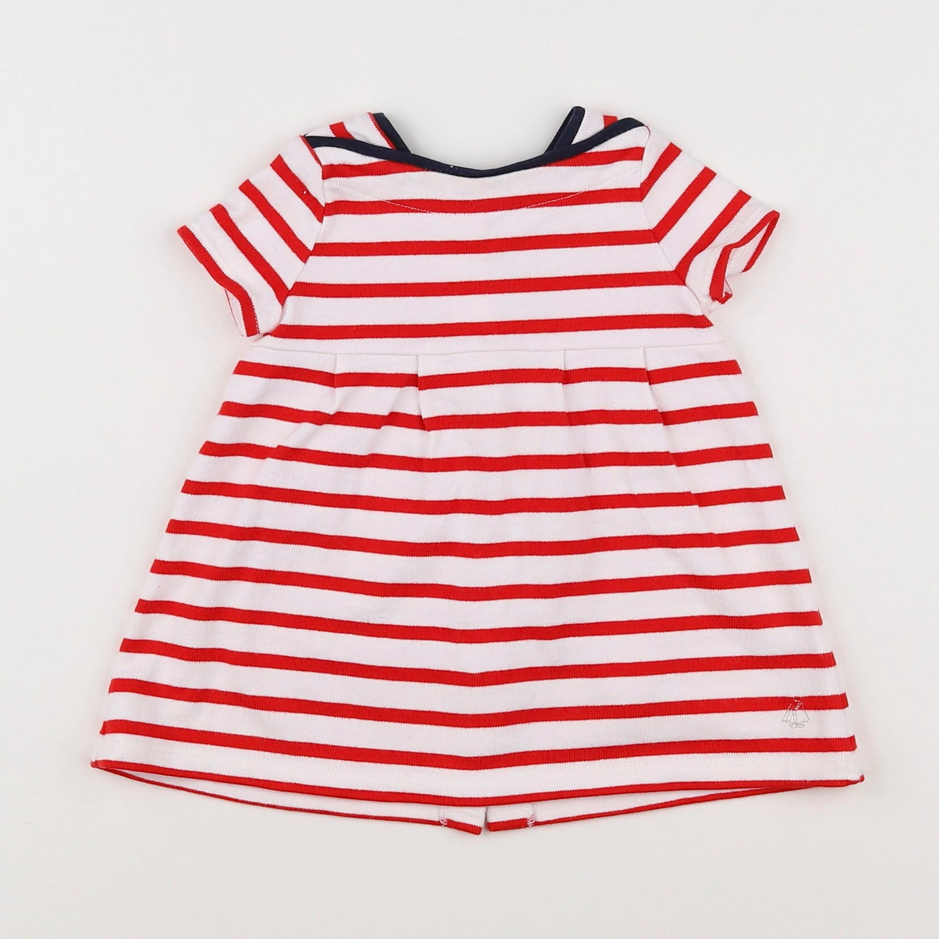 Petit Bateau - robe rouge - 6 mois