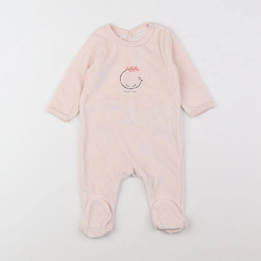 Absorba - pyjama velours rose - 3 mois