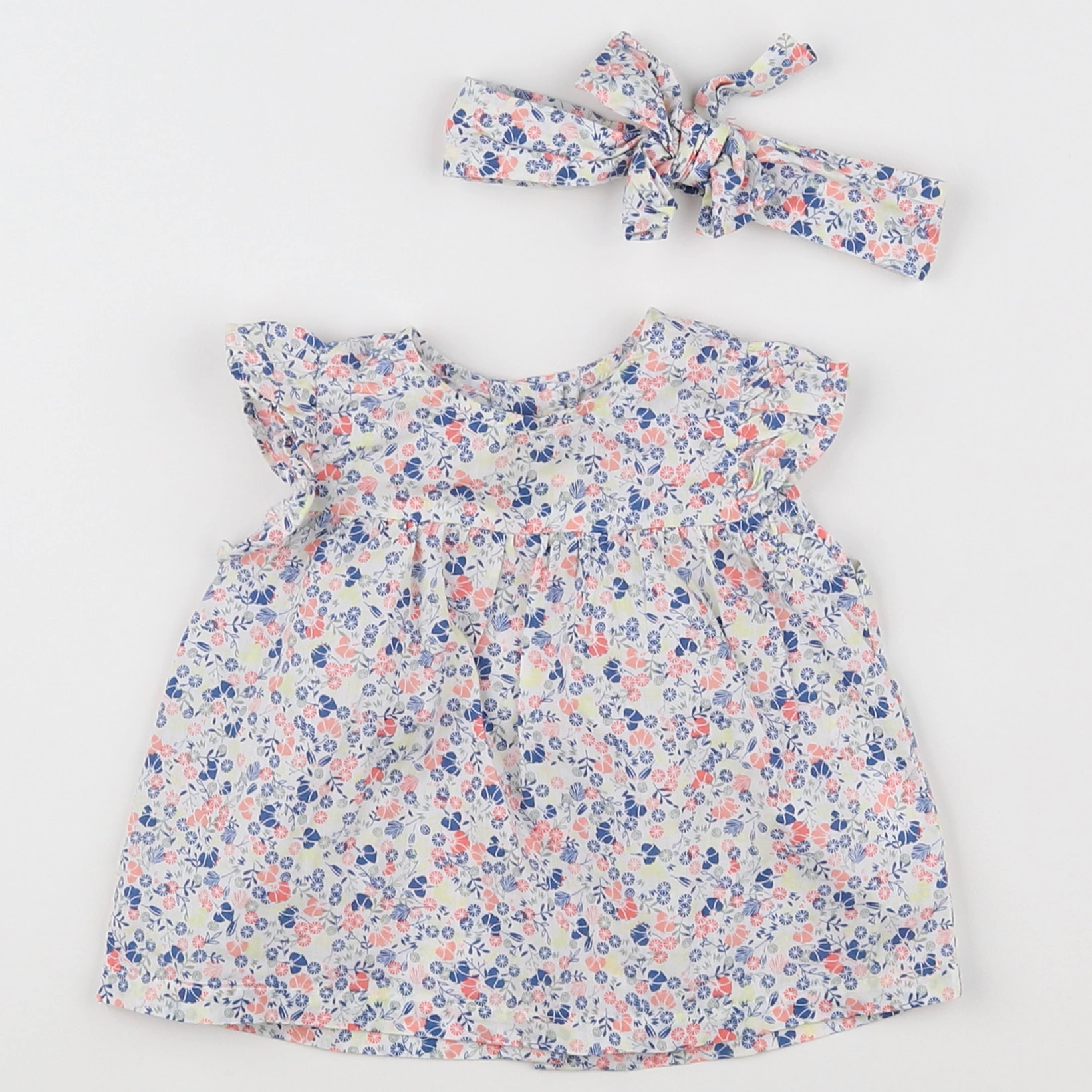 Vertbaudet - blouse multicolore - 6 mois