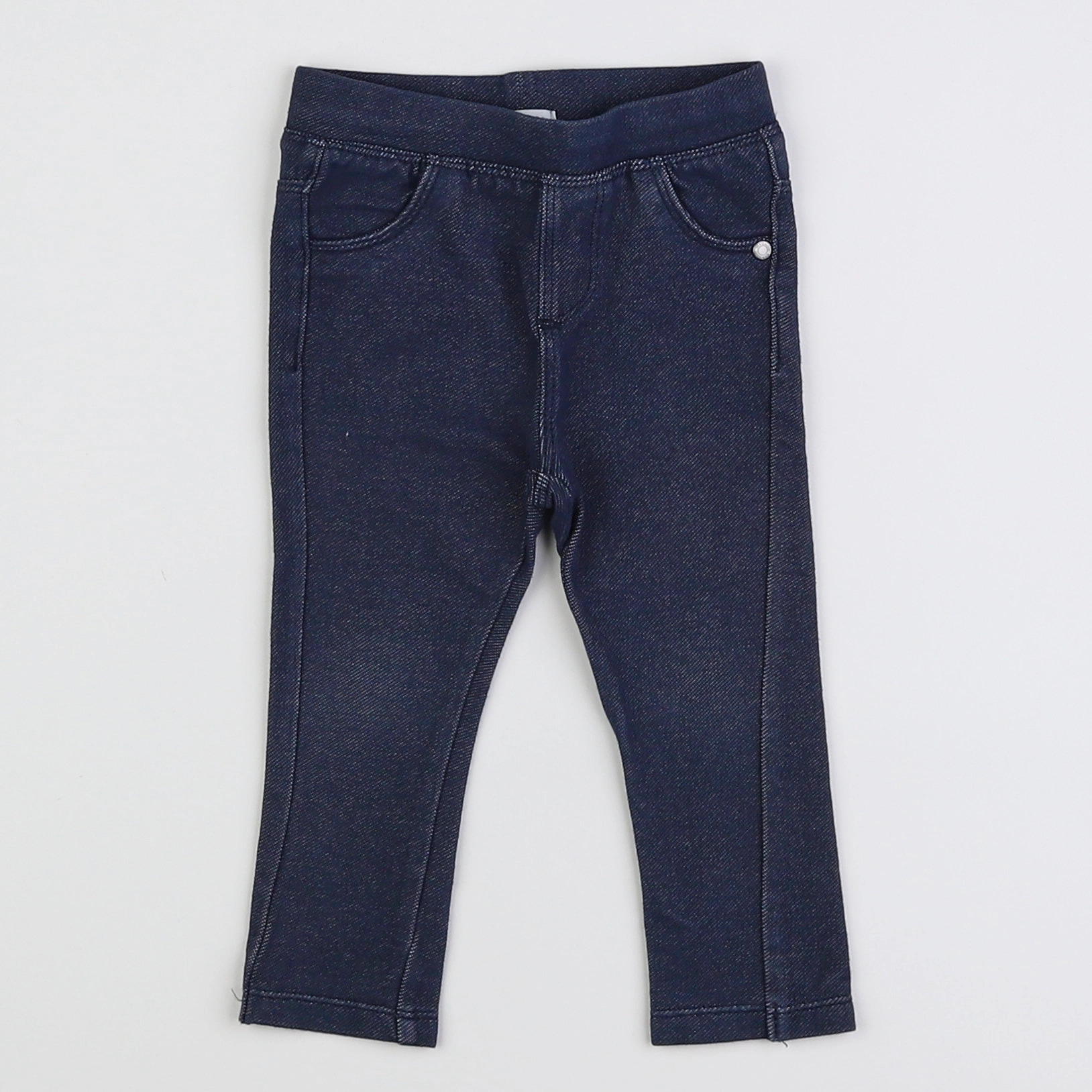 Vertbaudet - jegging bleu - 9 mois