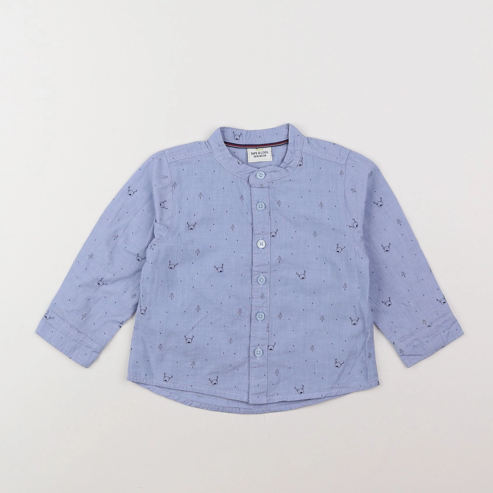 Tape à l'oeil - chemise bleu - 18 mois