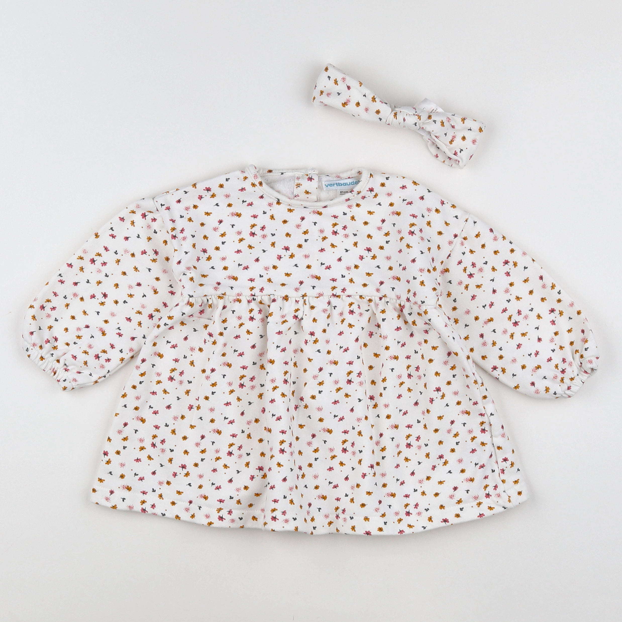 Vertbaudet - robe multicolore - 18 mois