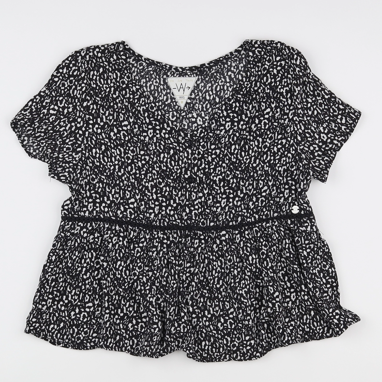 IKKS - blouse noir - 13 ans