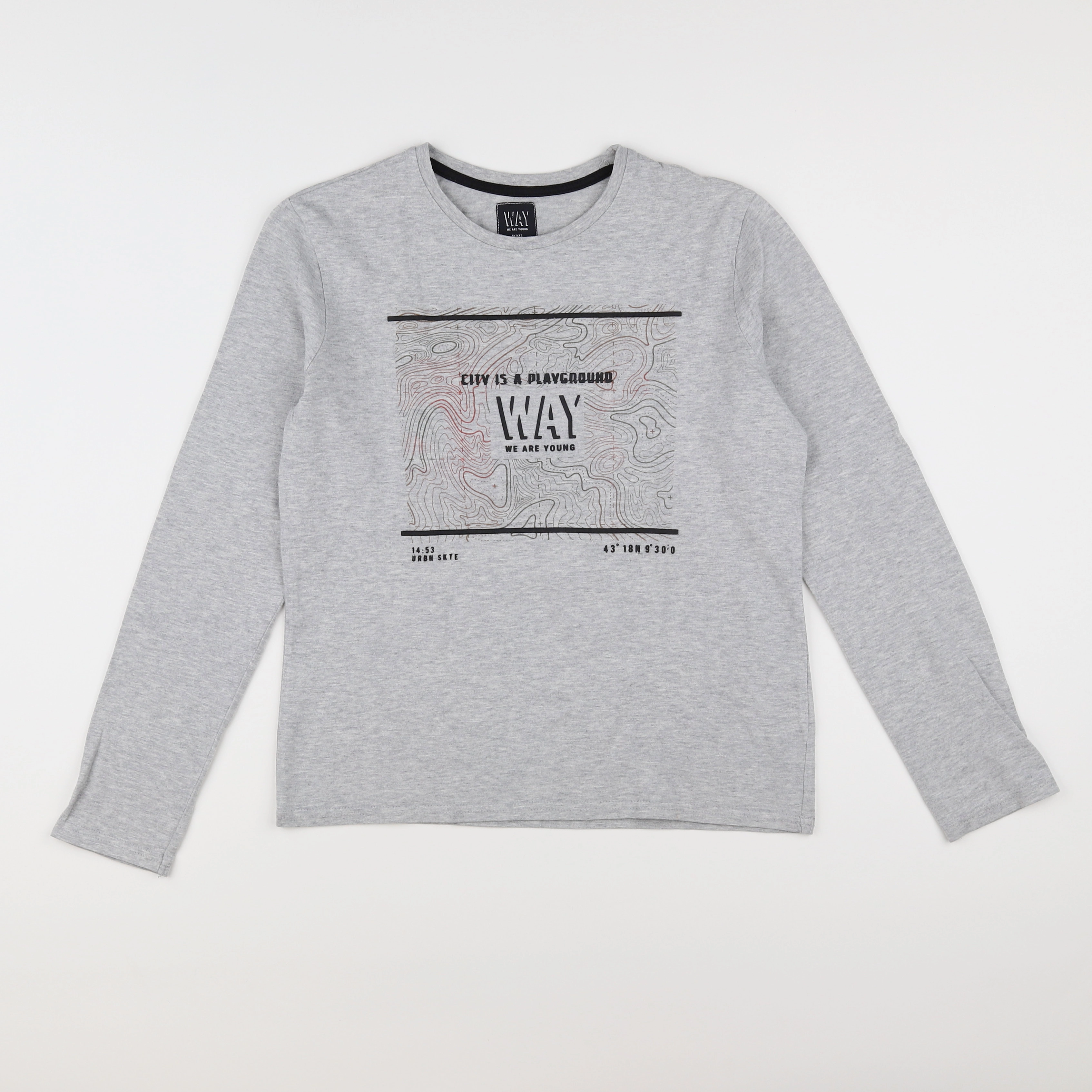 IKKS - tee-shirt gris - 12 ans