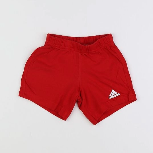 Adidas - short rouge - 12 mois