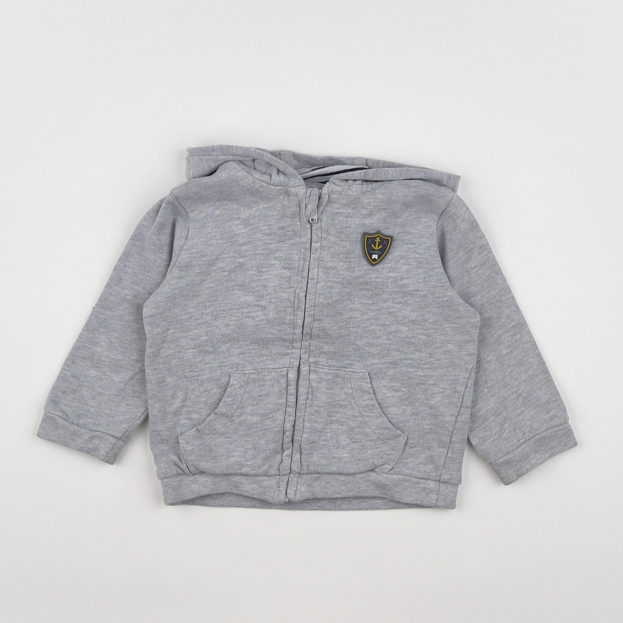 Vertbaudet - sweat gris - 9 mois