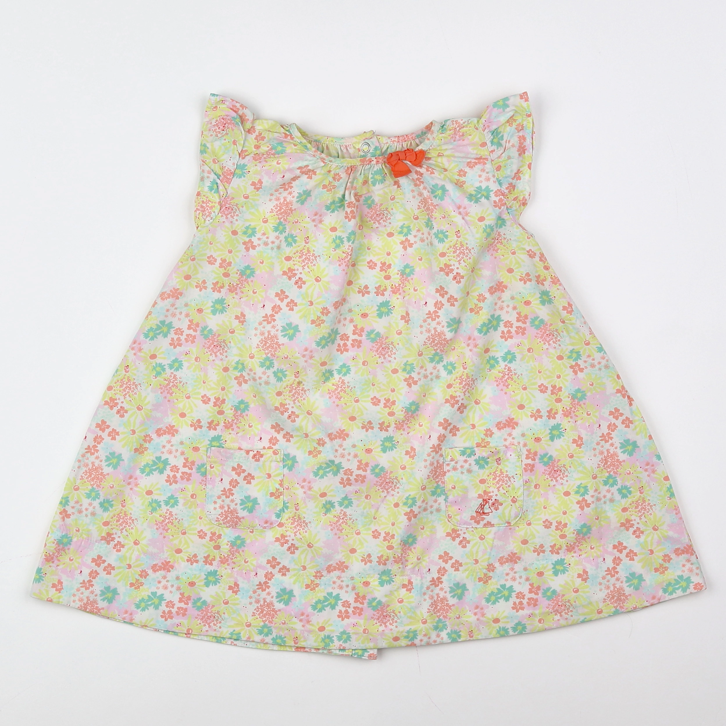 Petit Bateau - robe multicolore - 2 ans