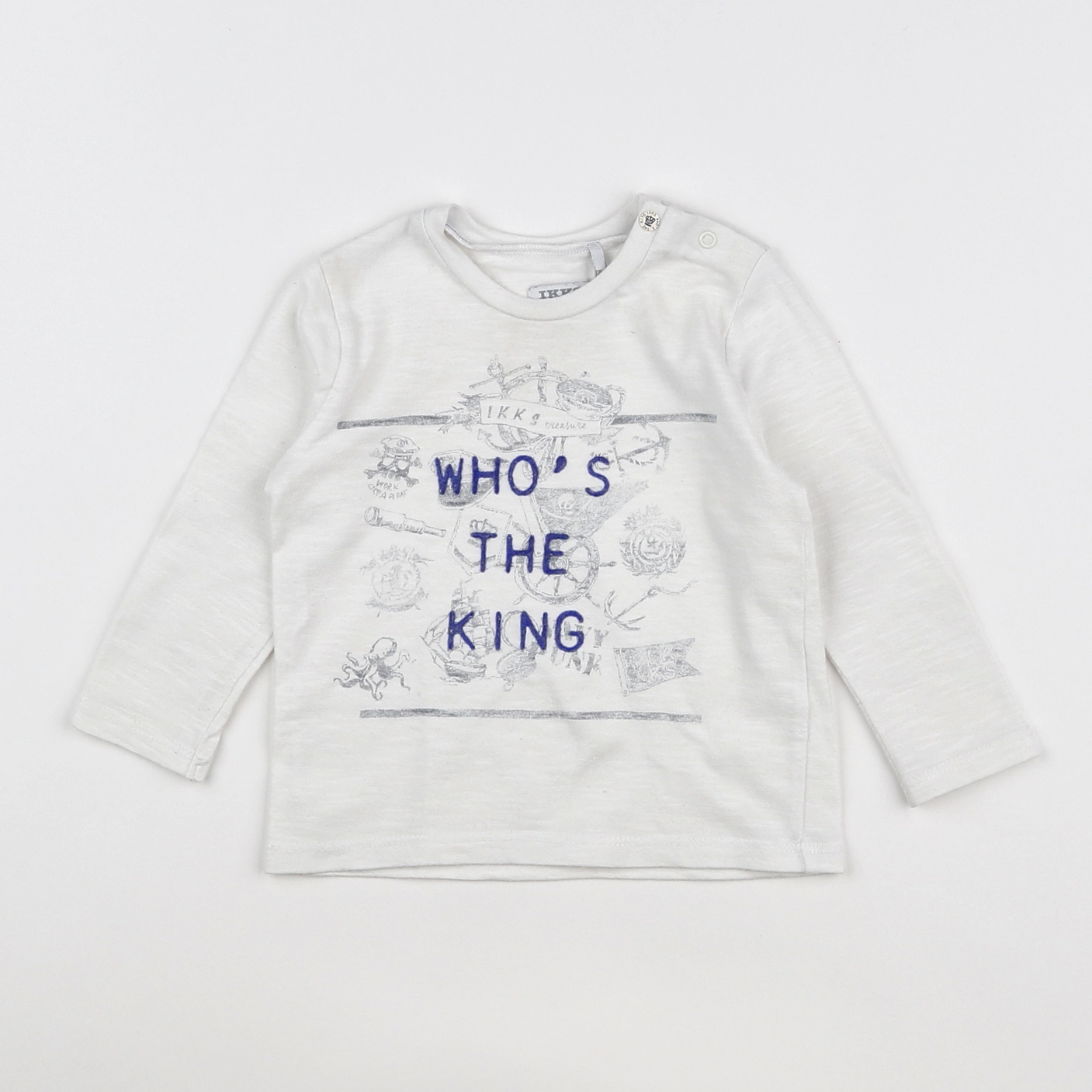 IKKS - tee-shirt blanc - 12 mois